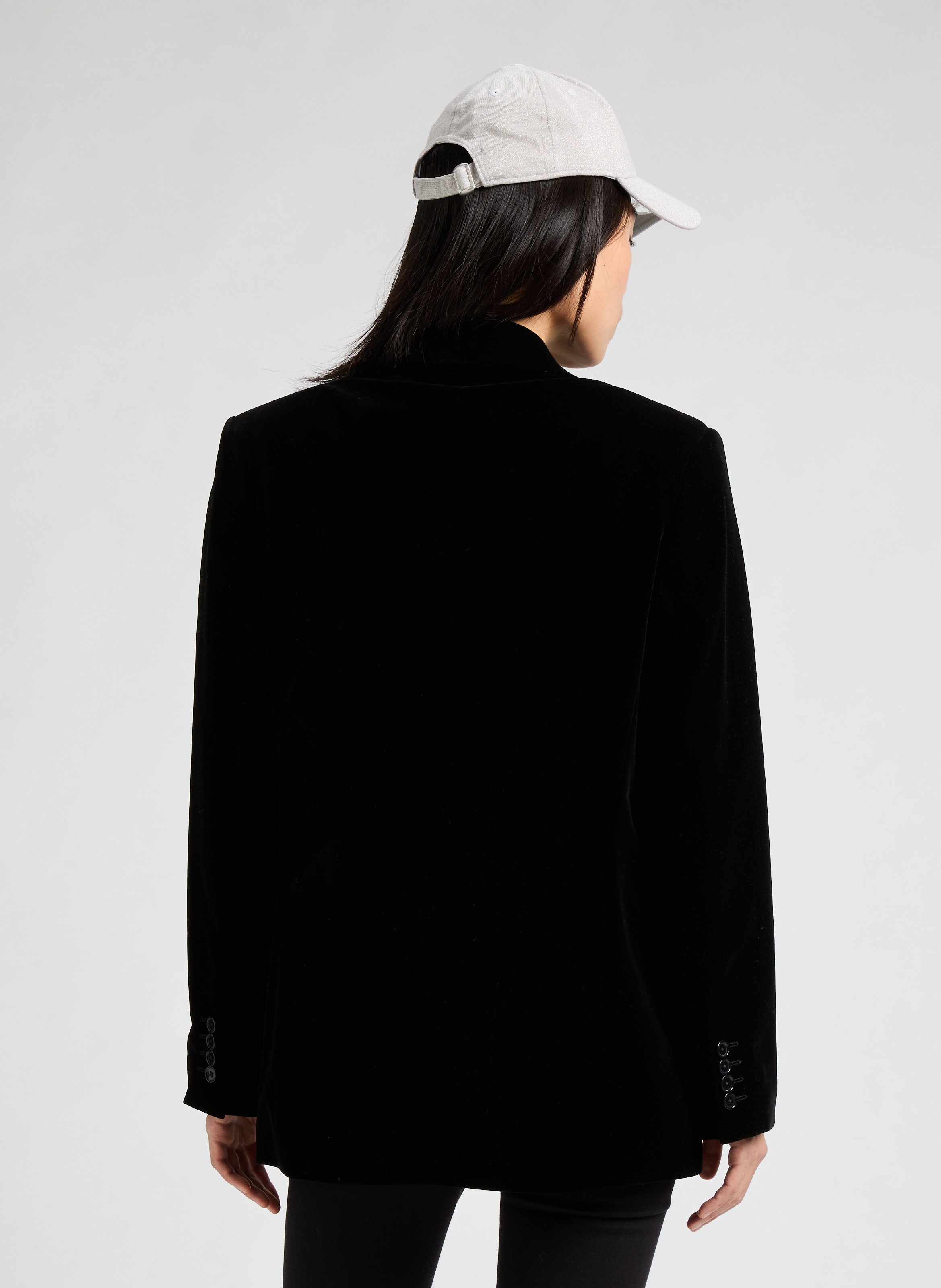 Blazer uni Uvet SAISON 1865 Noir