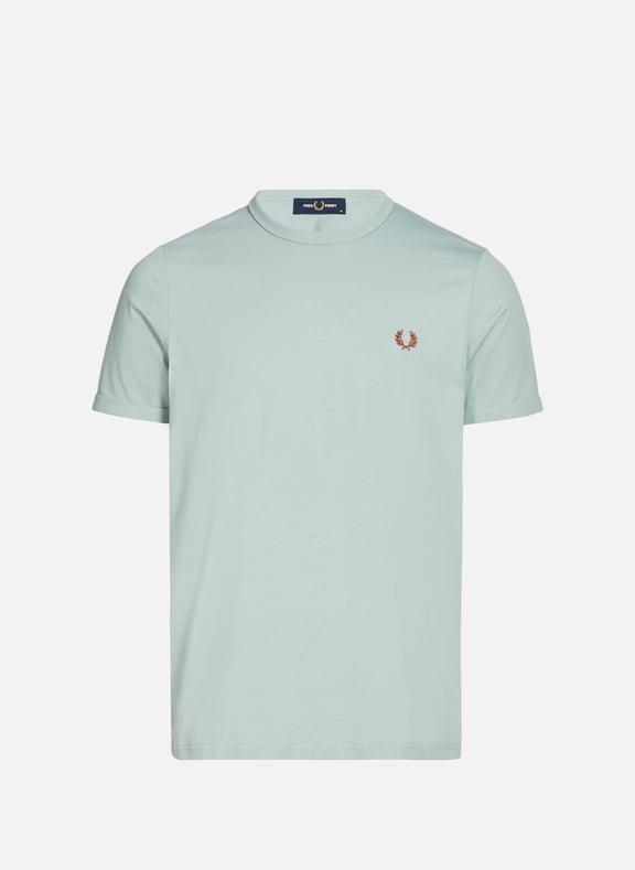 T-shirt à bordures contrastantes Bleu by FRED PERRY FRED PERRY T-shirt à bordures contrastantes Bleu