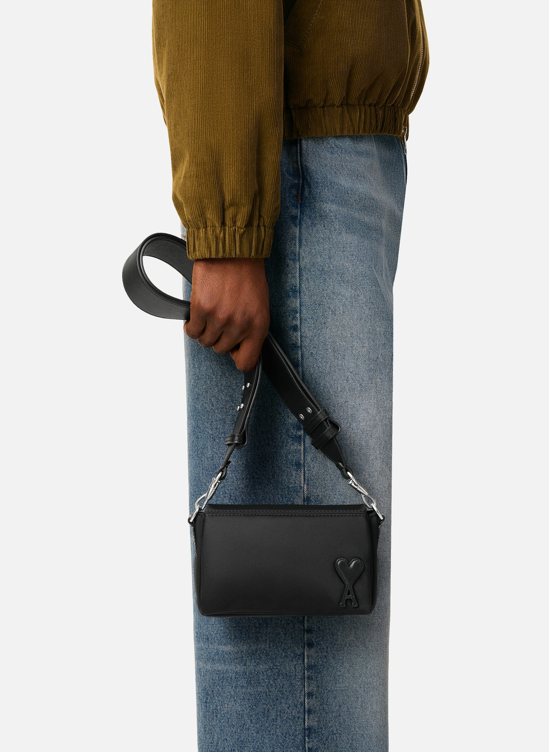 Sac lunch box marcel unisexe en nylon AMI PARIS Noir