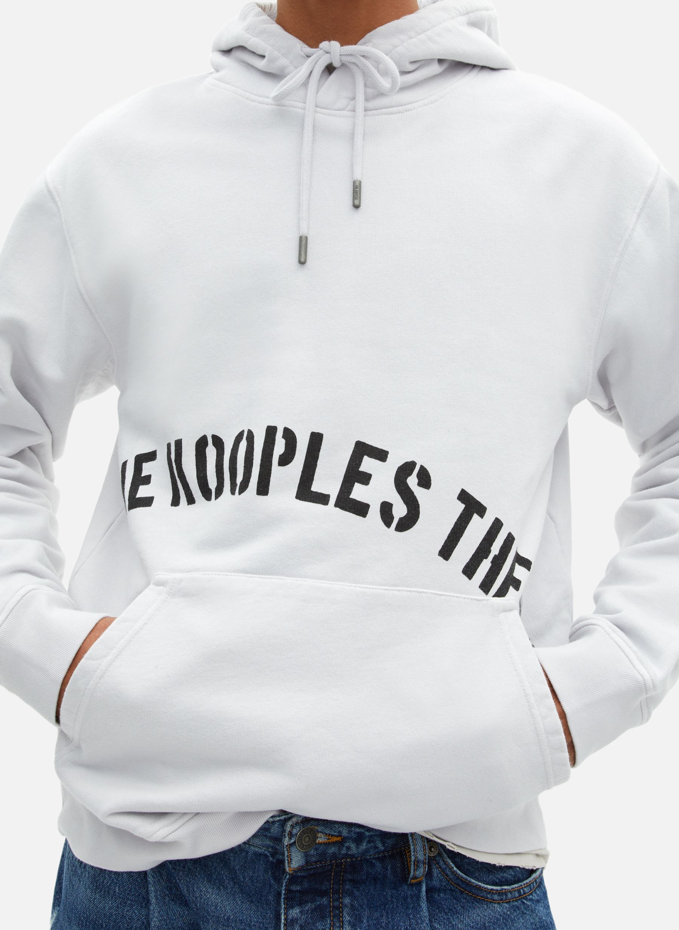 Sweatshirt à capuche avec sérigraphie THE KOOPLES Gris