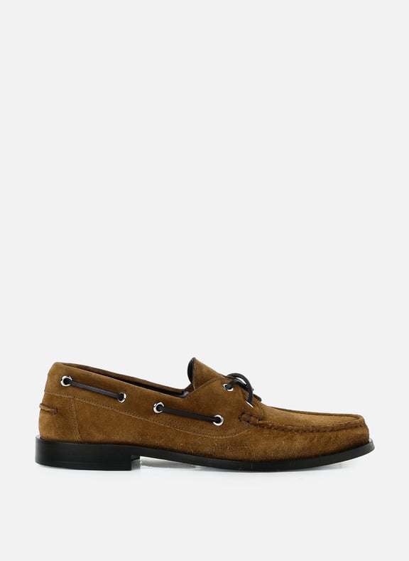 Lace-up leather moccasins Cassy Brown by AEYDE AEYDE Lace-up leather moccasins Cassy Brown