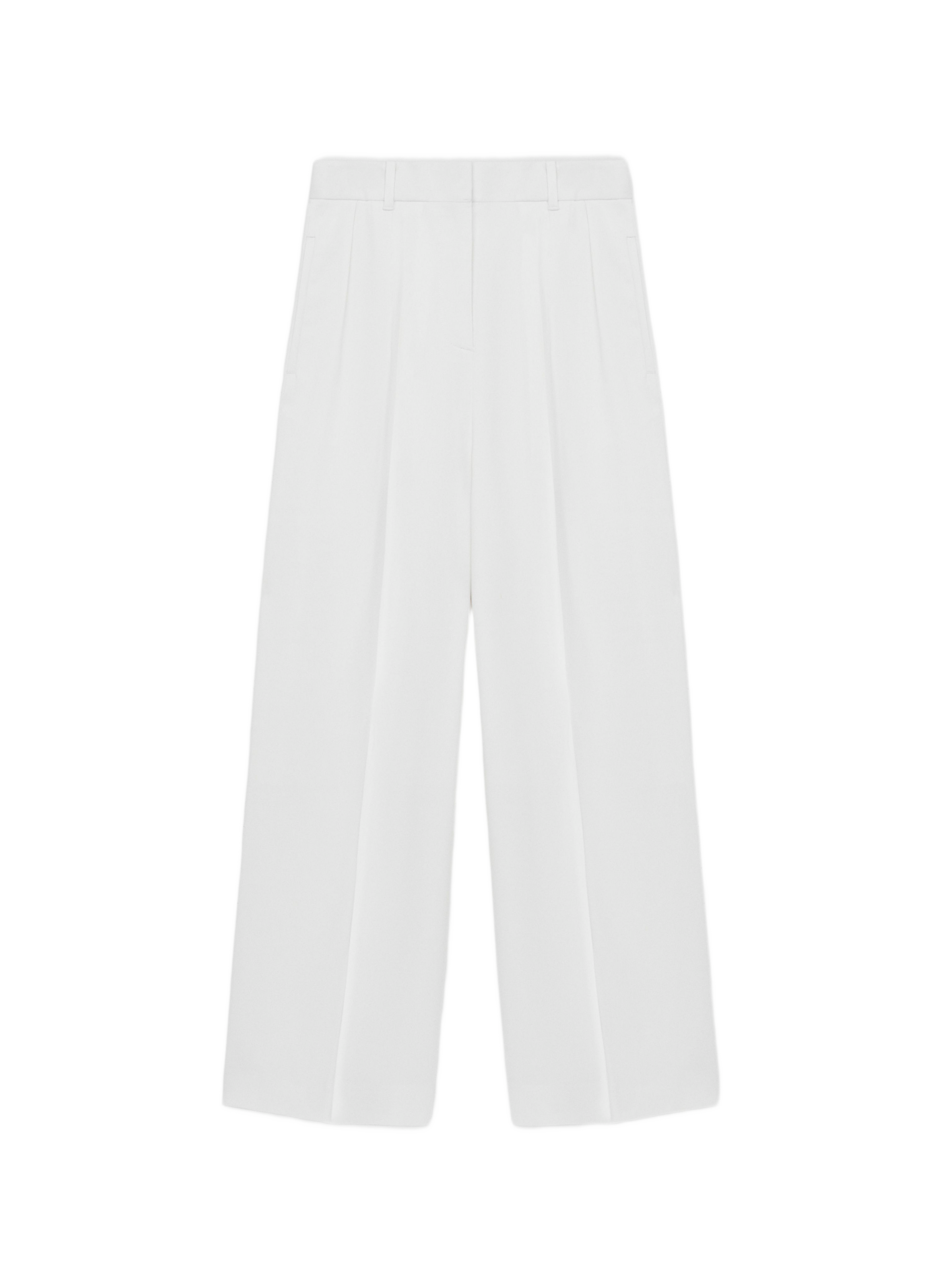 Flowing straight-leg trousers LOEWE White