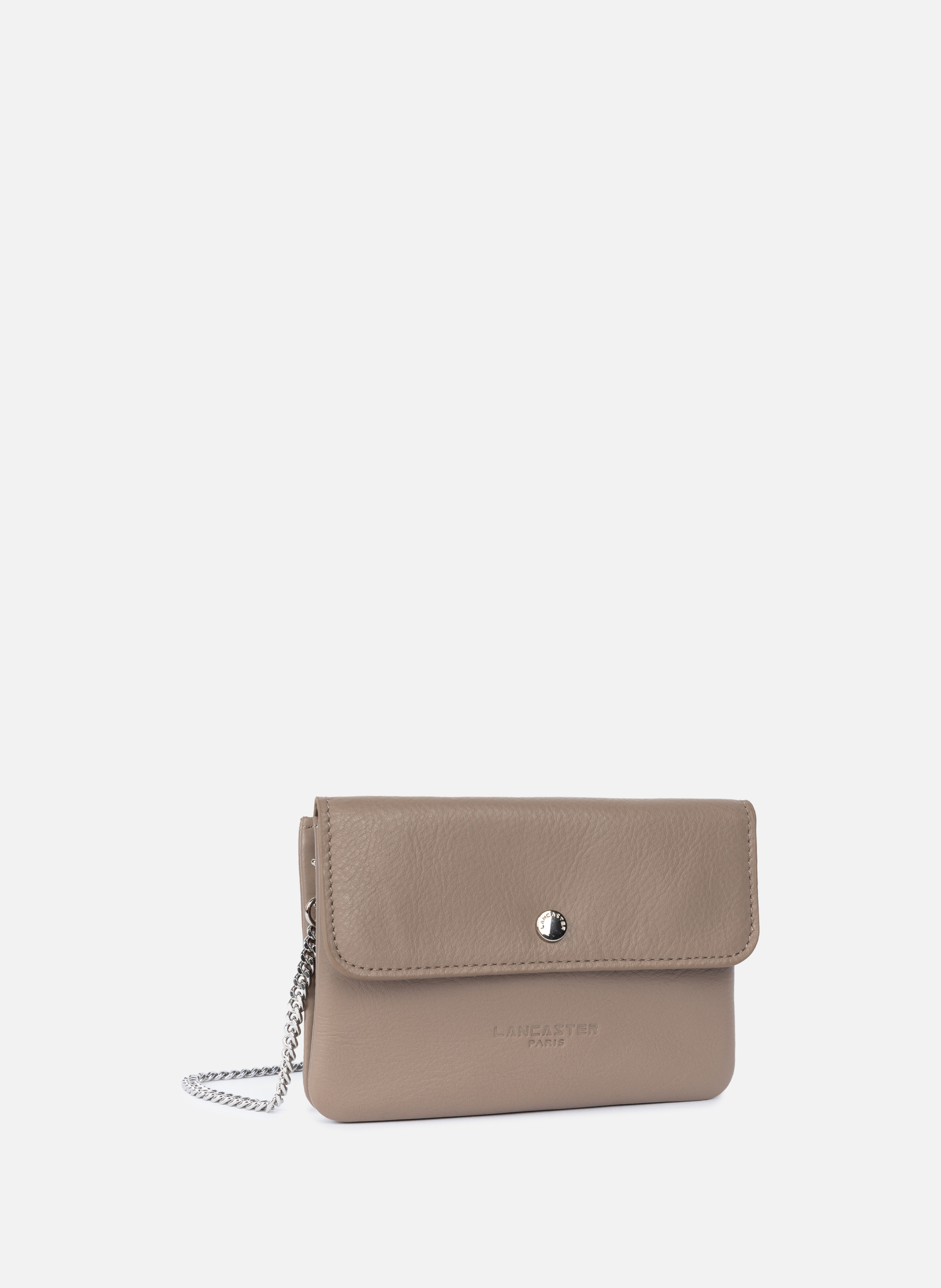 Petit double pochette - soft pm LANCASTER Gris