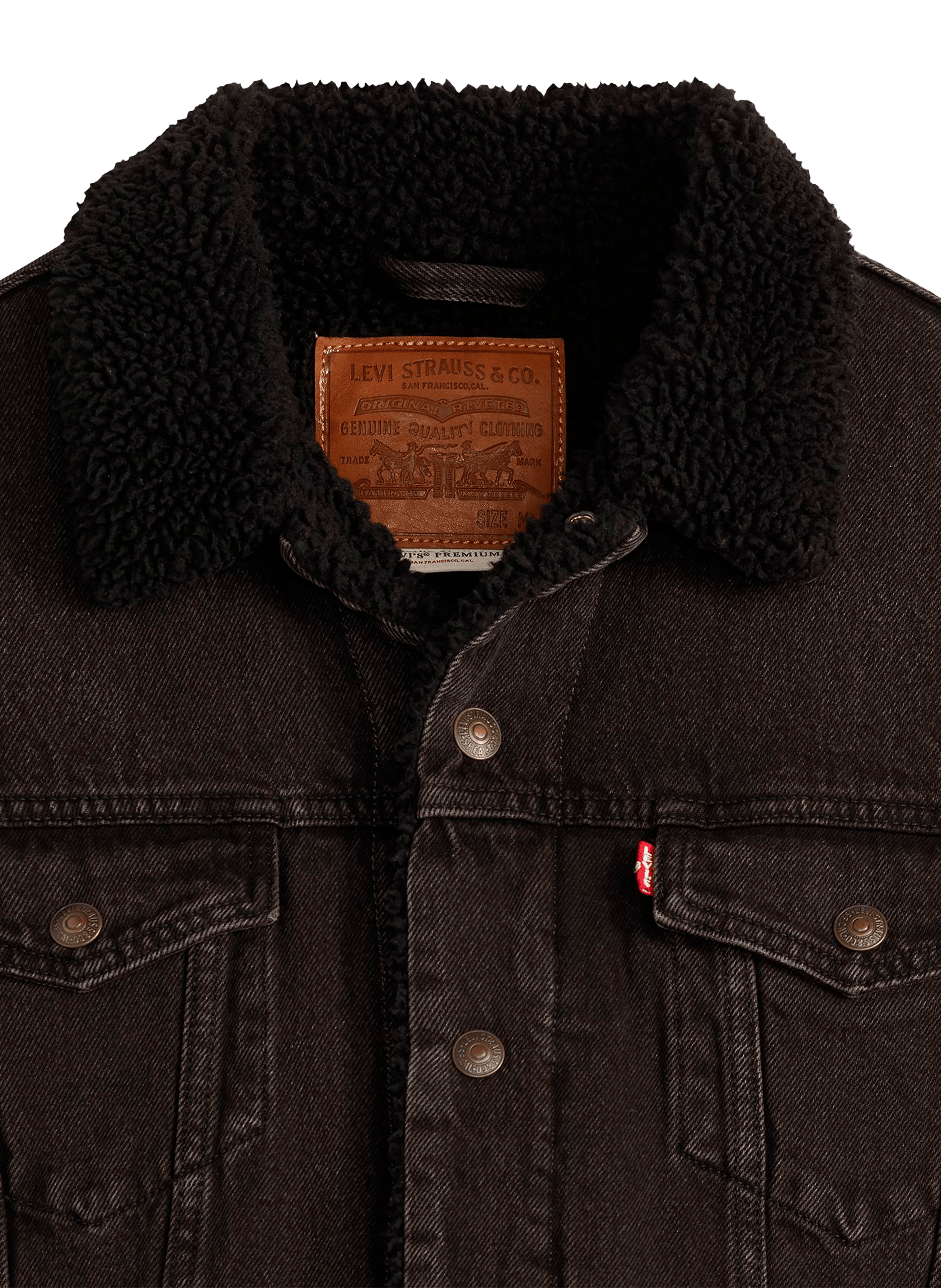 Veste en jean molletonnée LEVI&#039;S Noir
