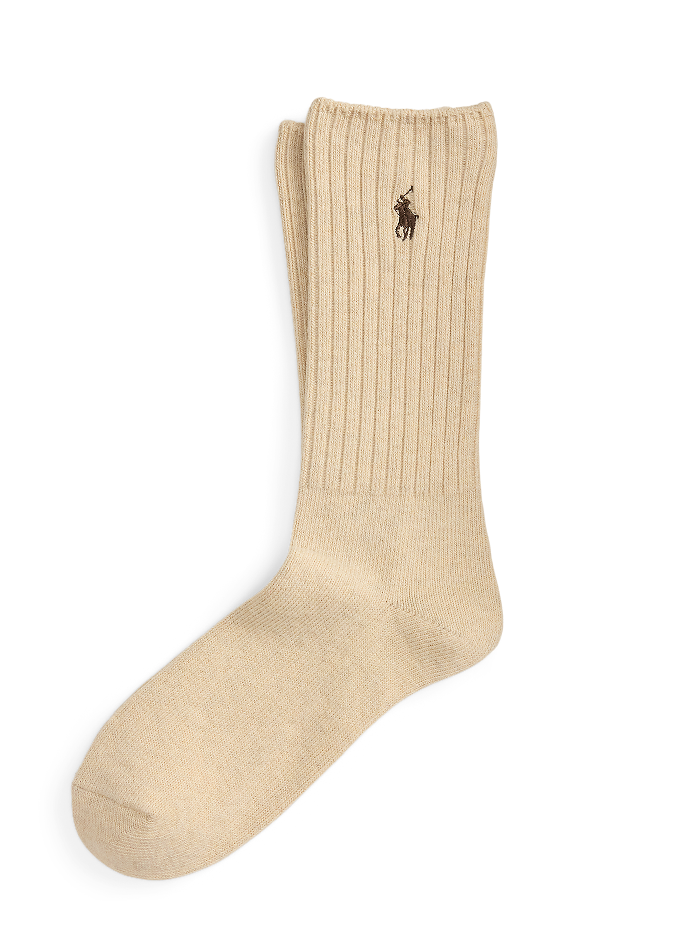 POLO RALPH LAUREN Chaussettes hautes en coton mélangé Beige