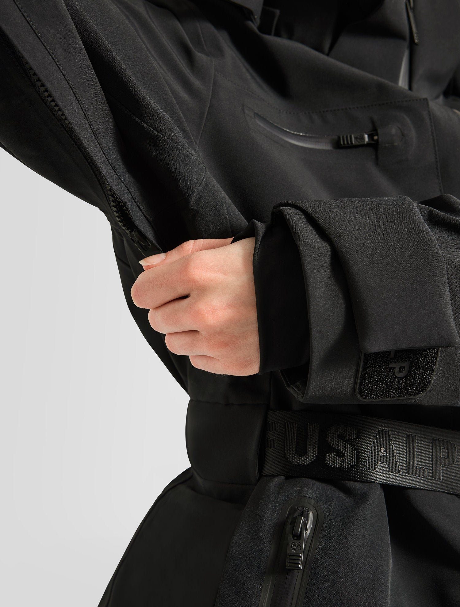 Veste de ski roppi col capuche FUSALP Noir