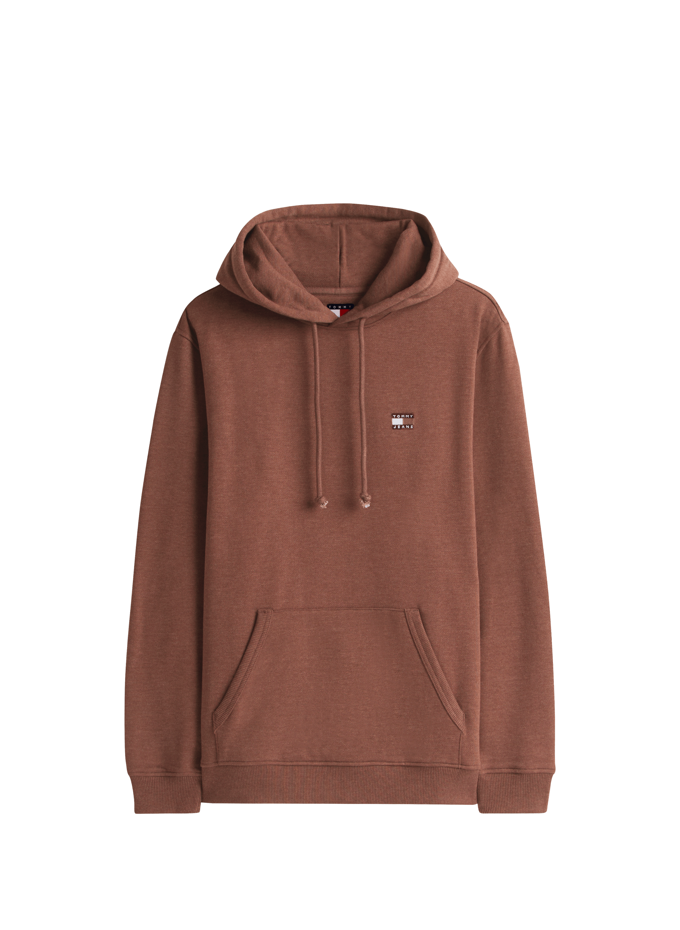 Hoodie with embroidered logo TOMMY HILFIGER Brown