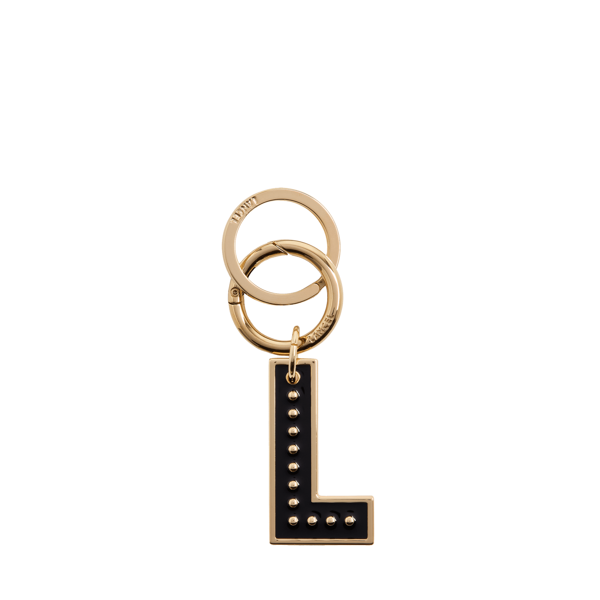 Porte-clés ailes de lancel en métal LANCEL Noir