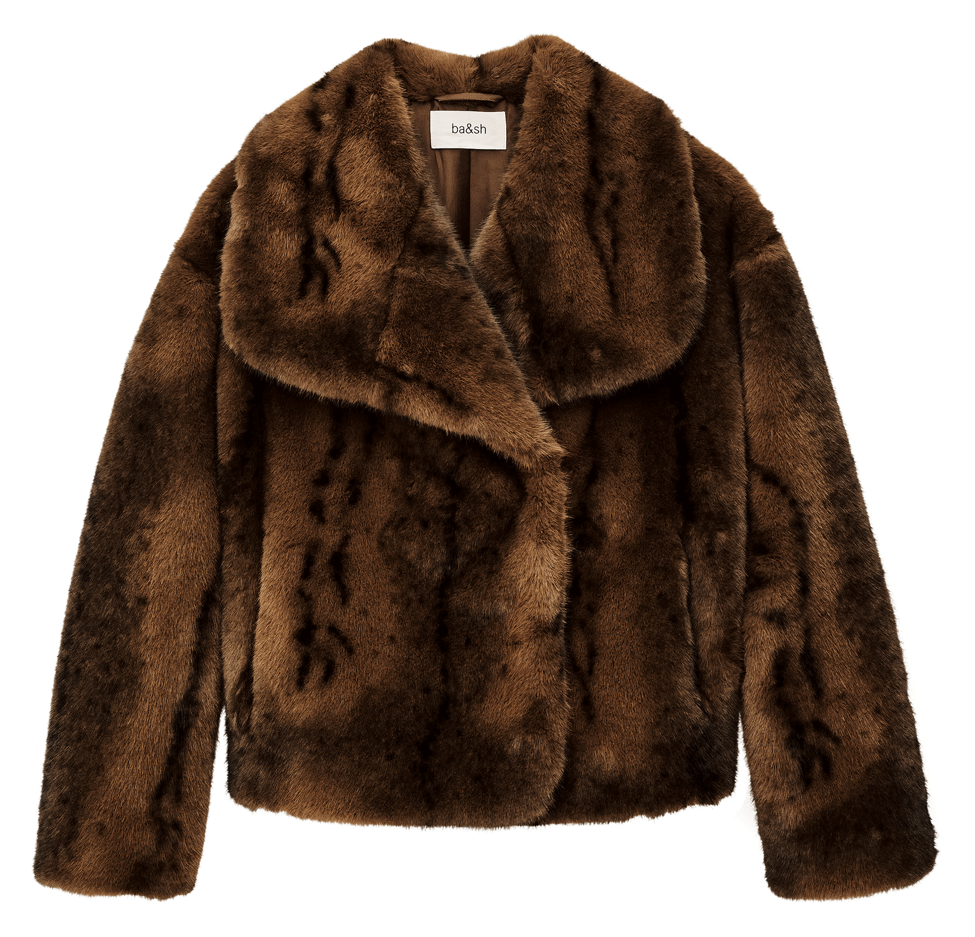 Manteau en fourrure synthétique foxy BA&SH Marron