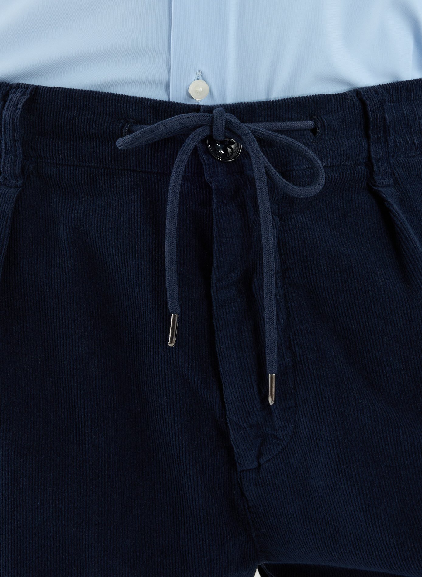 Mixed cotton trousers WOOLRICH Blue