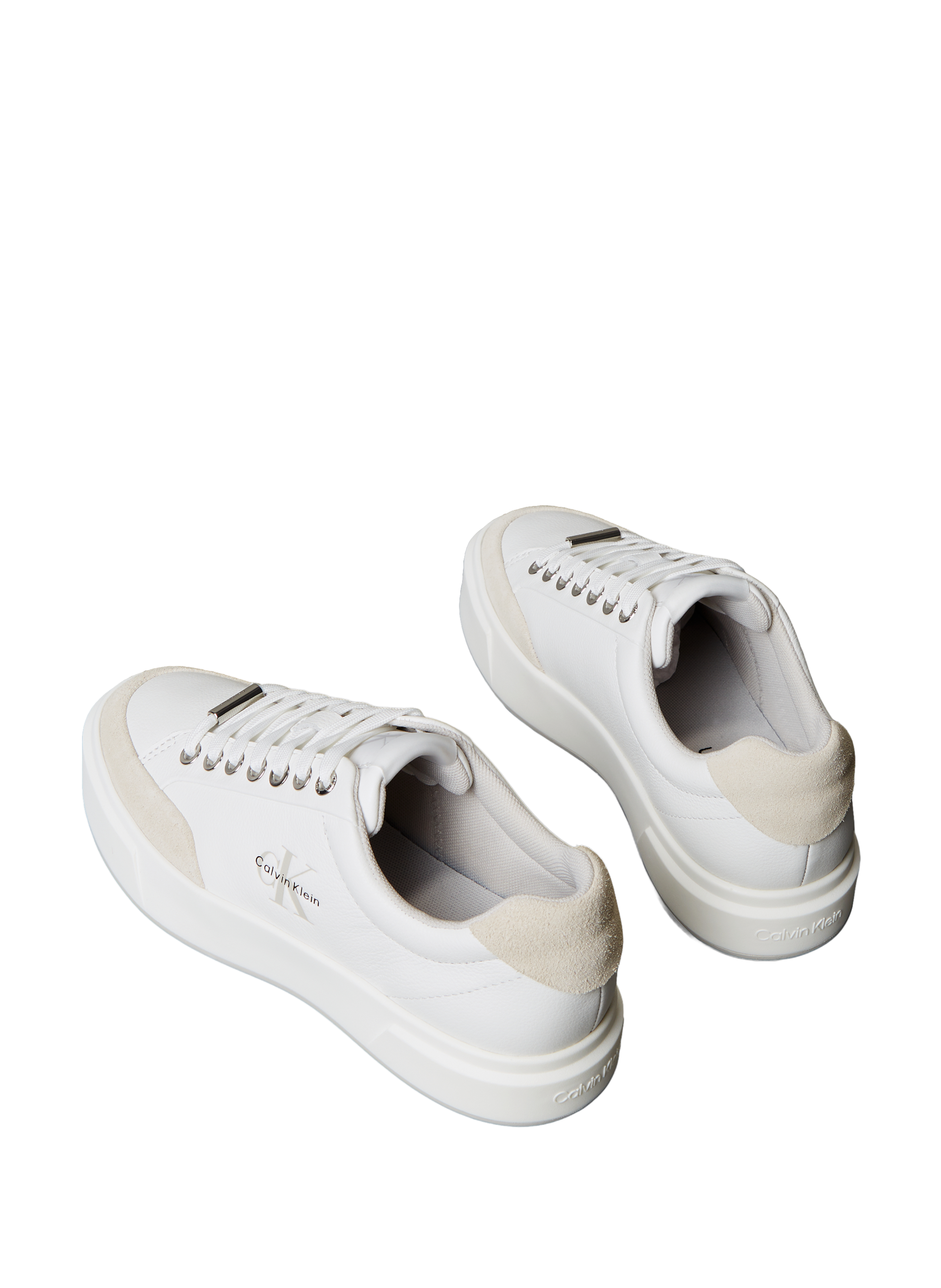 Low-top sneakers with panels CALVIN KLEIN White
