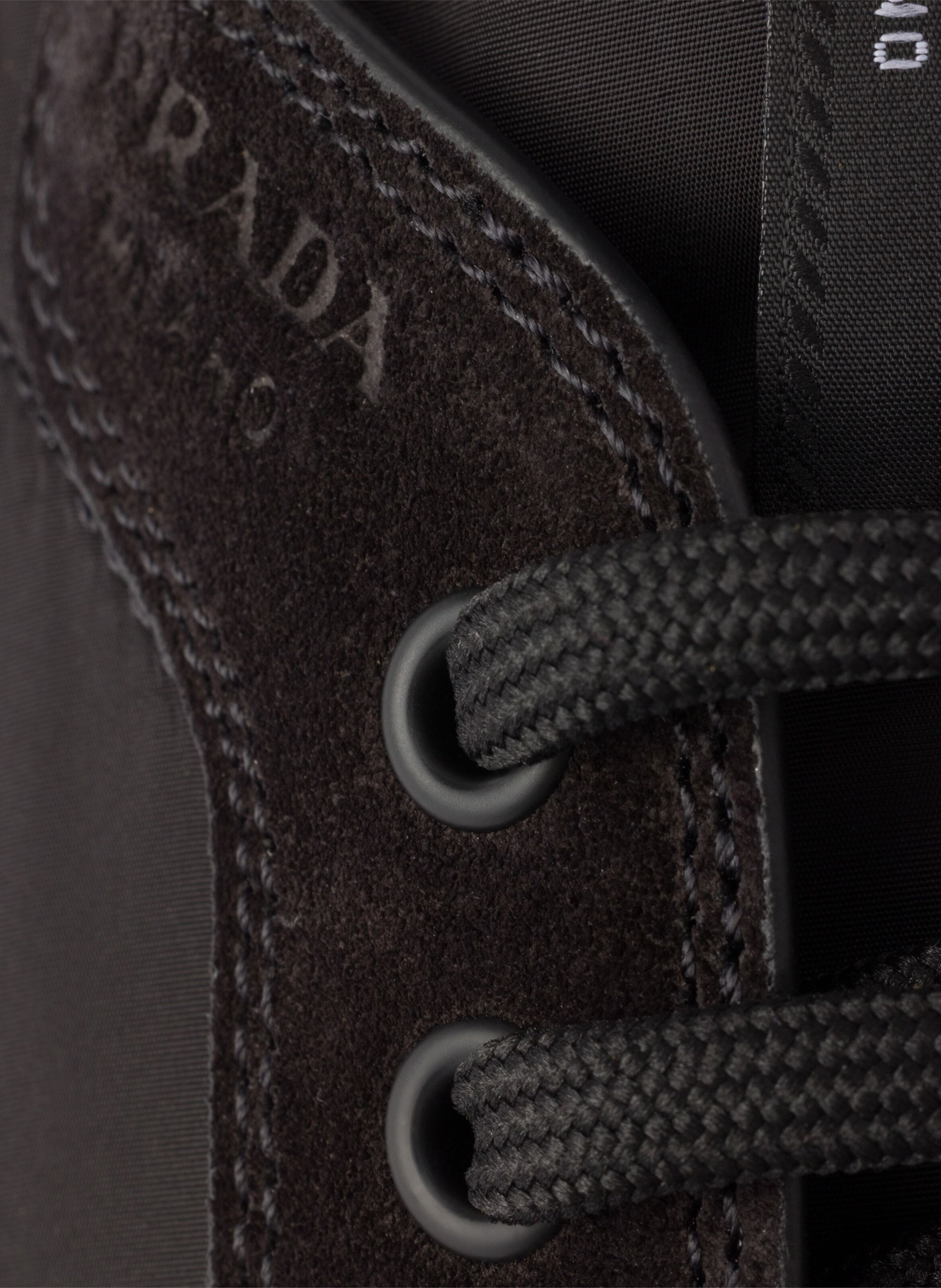 Sneakers speedrock en re-nylon et veau velours PRADA Noir