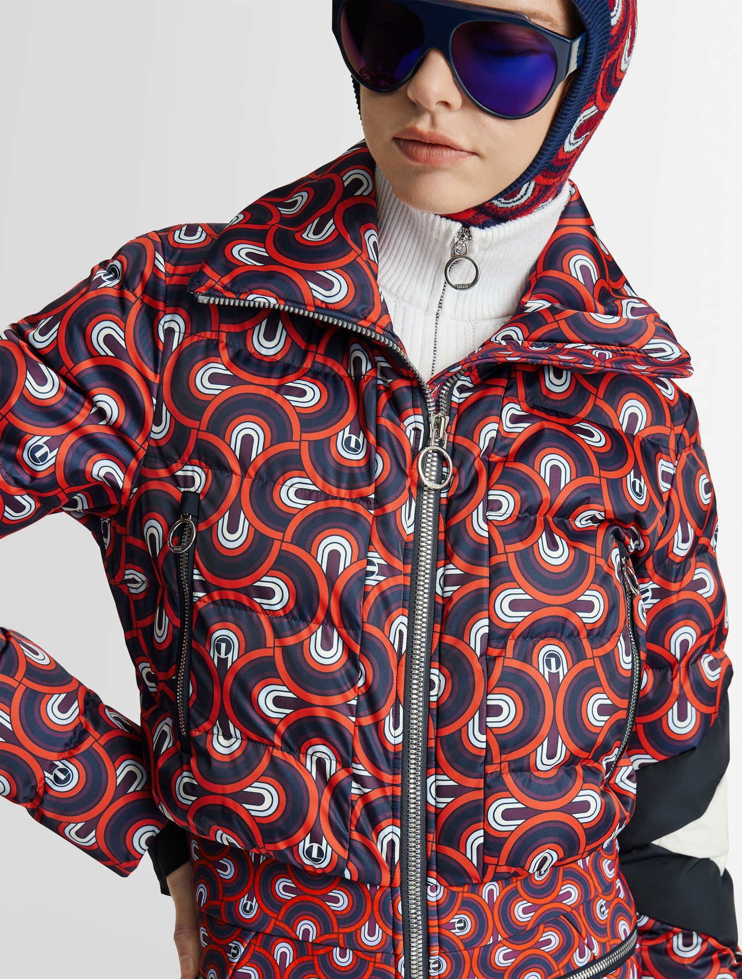 Combinaison de ski clarisse pilule col montant coupe regular FUSALP Rouge