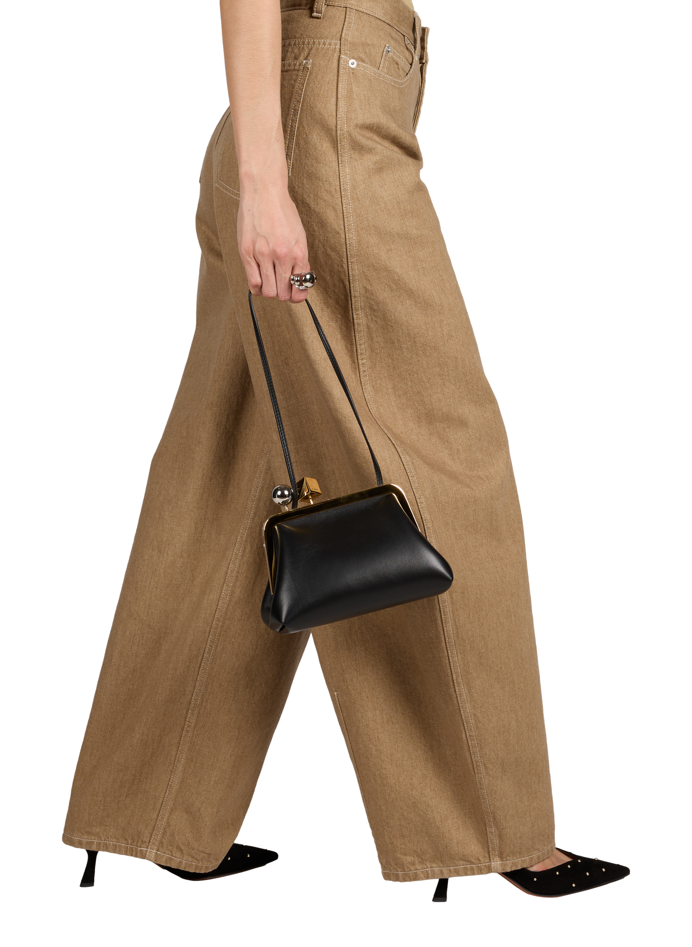 Sac Le Berlingot en cuir  JACQUEMUS Noir