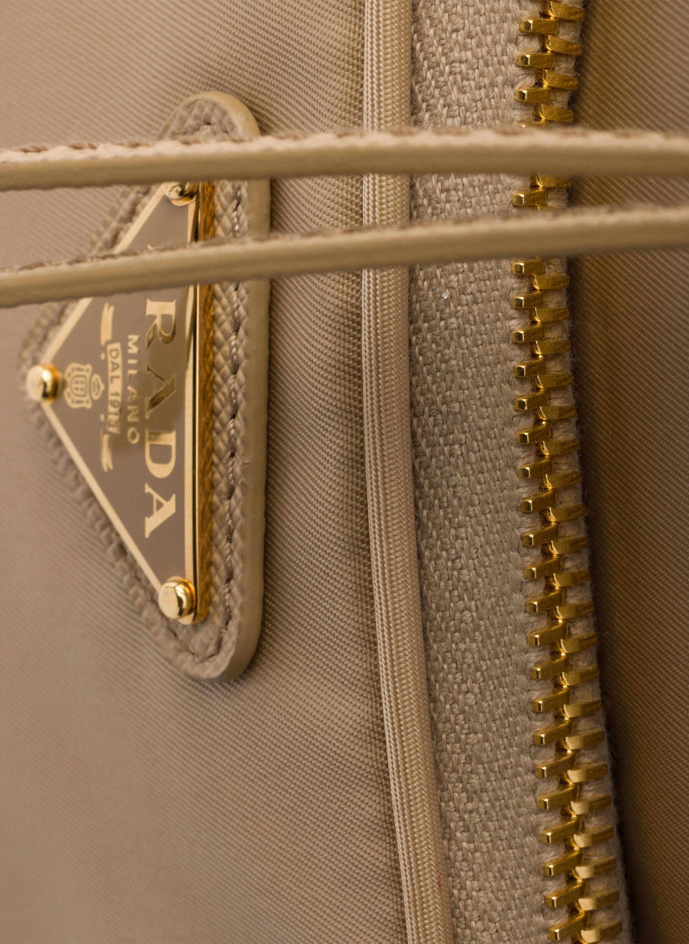 Sac seau prada duet en re-nylon PRADA Marron