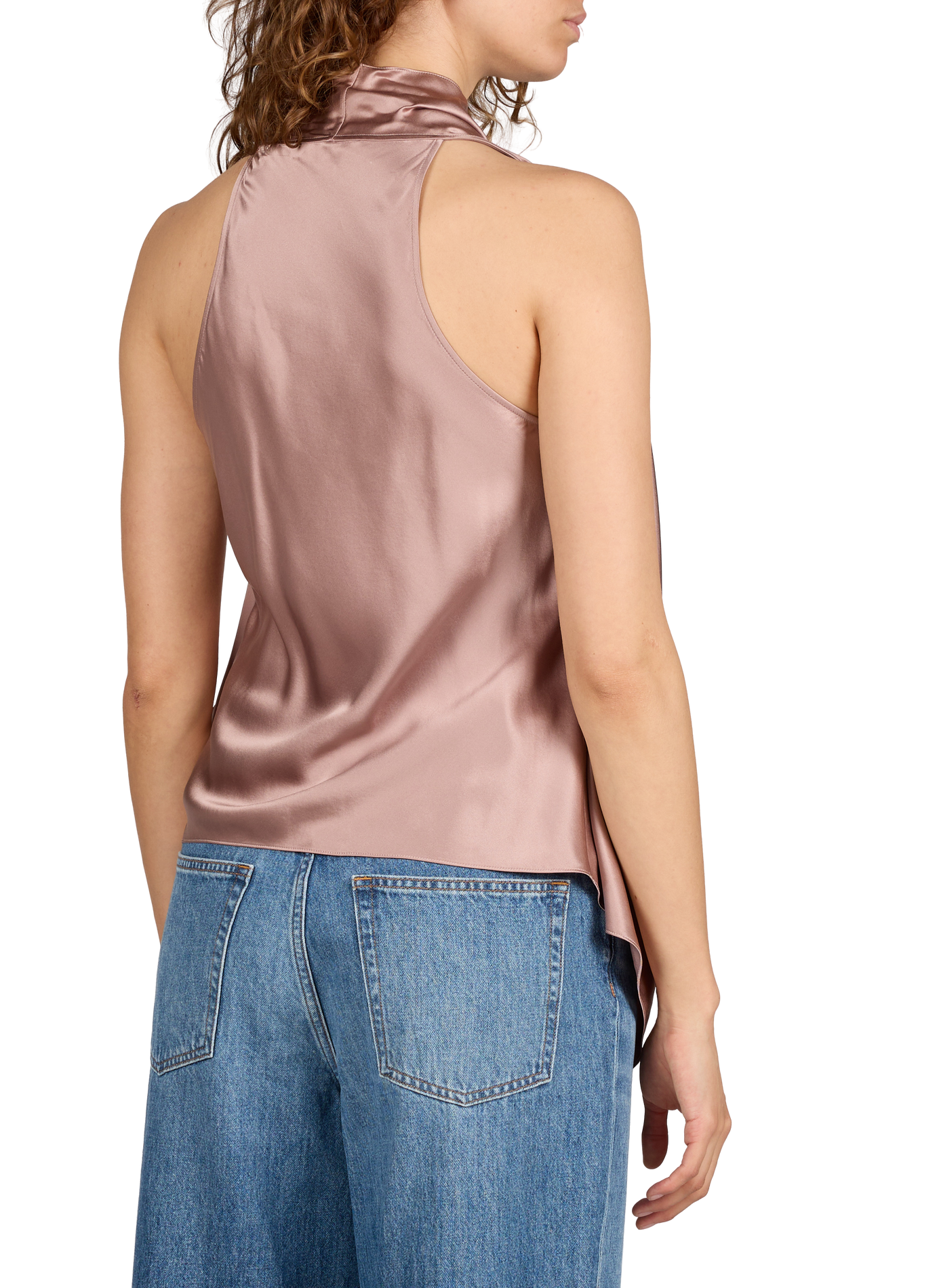 Silk satin fluid top HELMUT LANG No Color