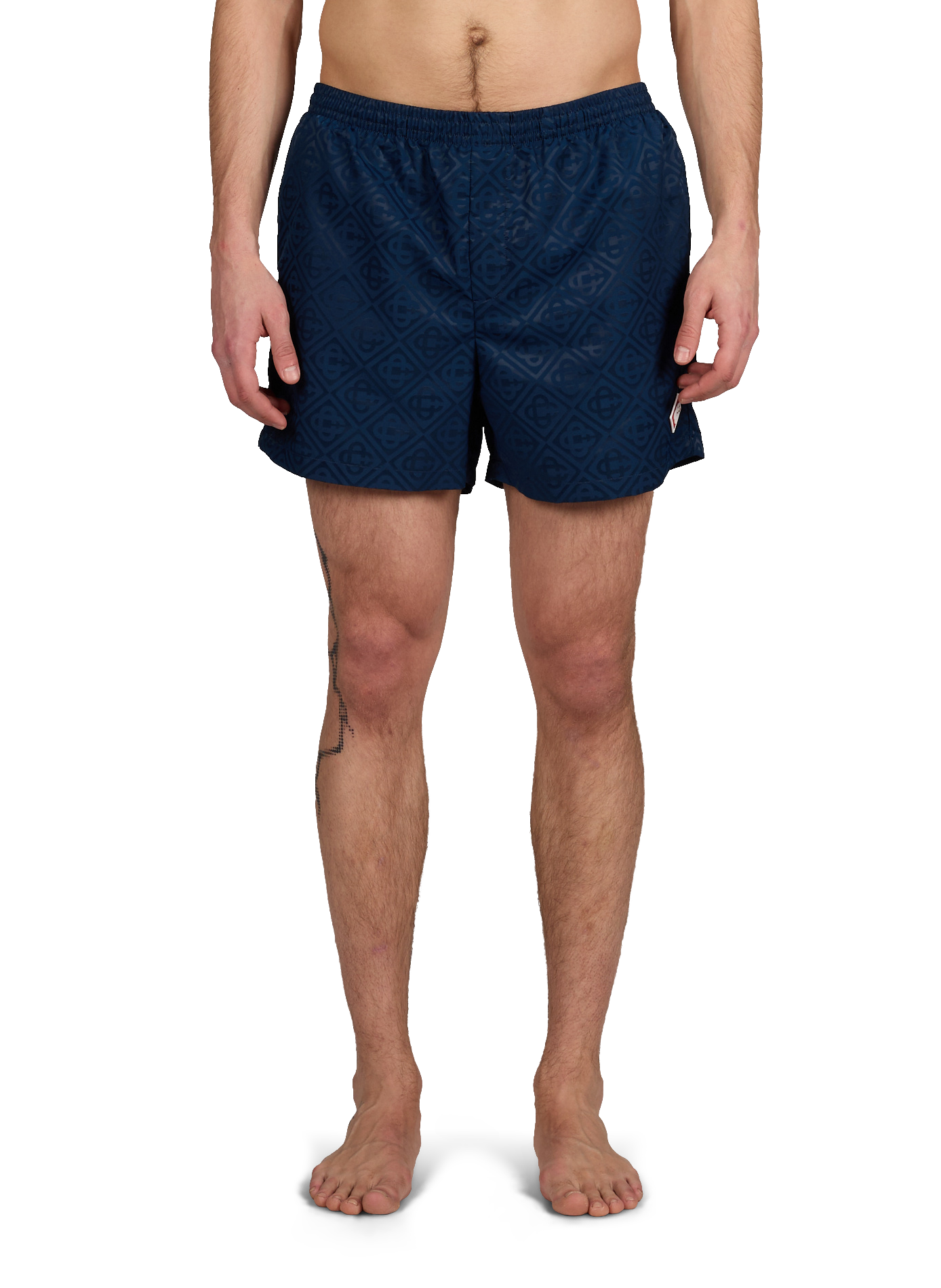 Logo swim shorts CASABLANCA PARIS Blue