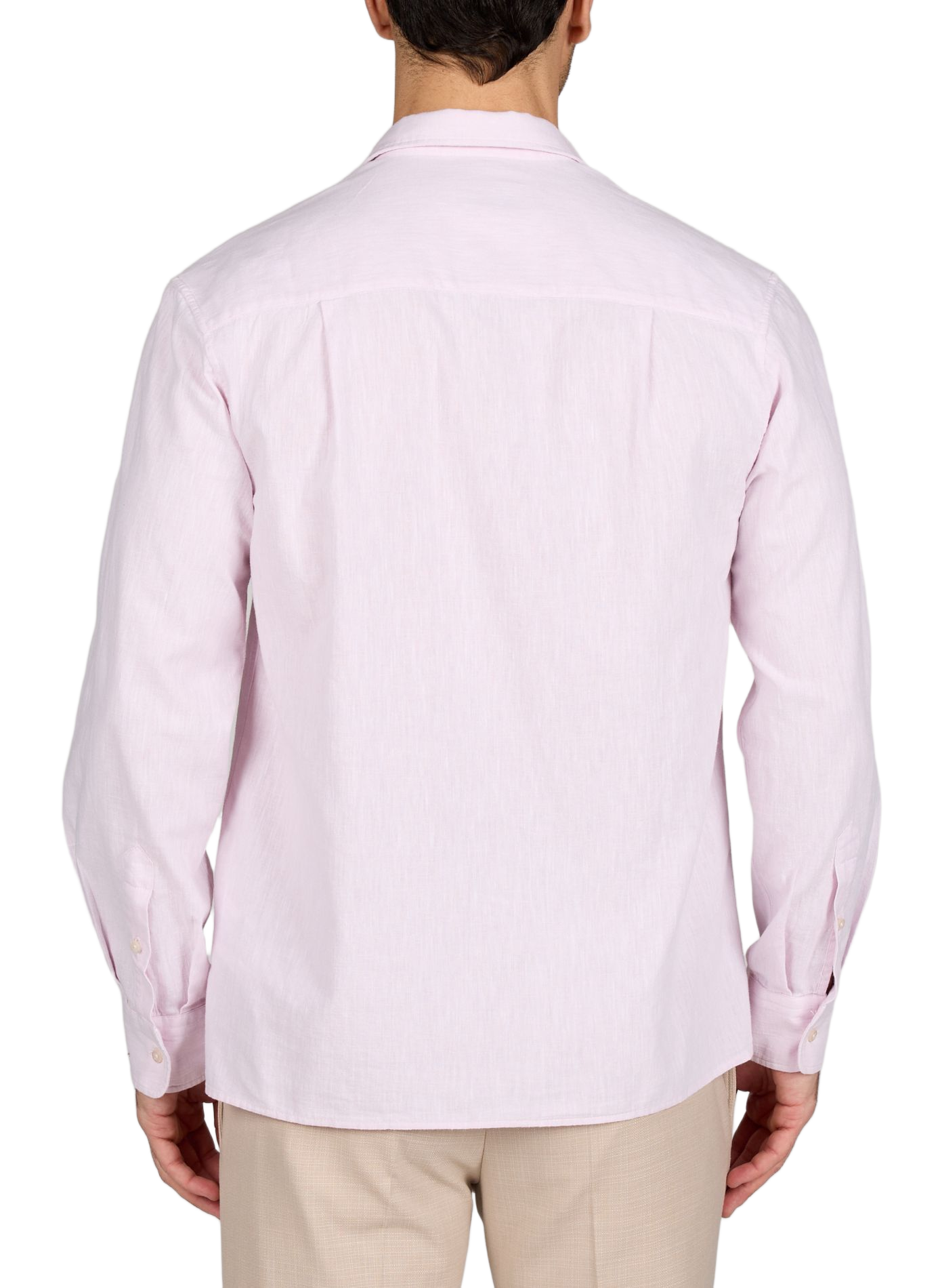 Camisa recta de algodón con botones OFFICINE GENERALE Rosa