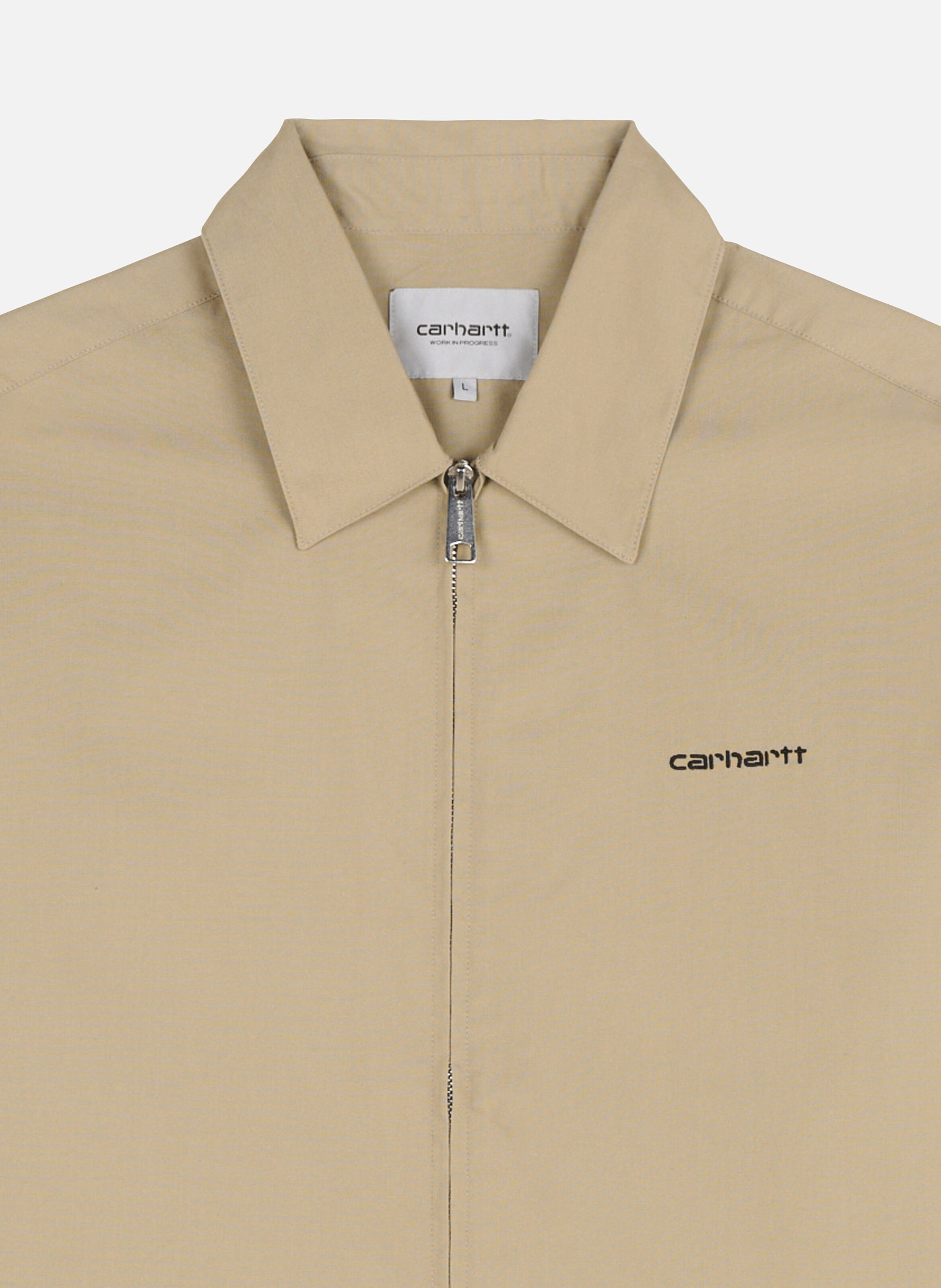 Chemise s/s postal zip shirt CARHARTT WIP Beige