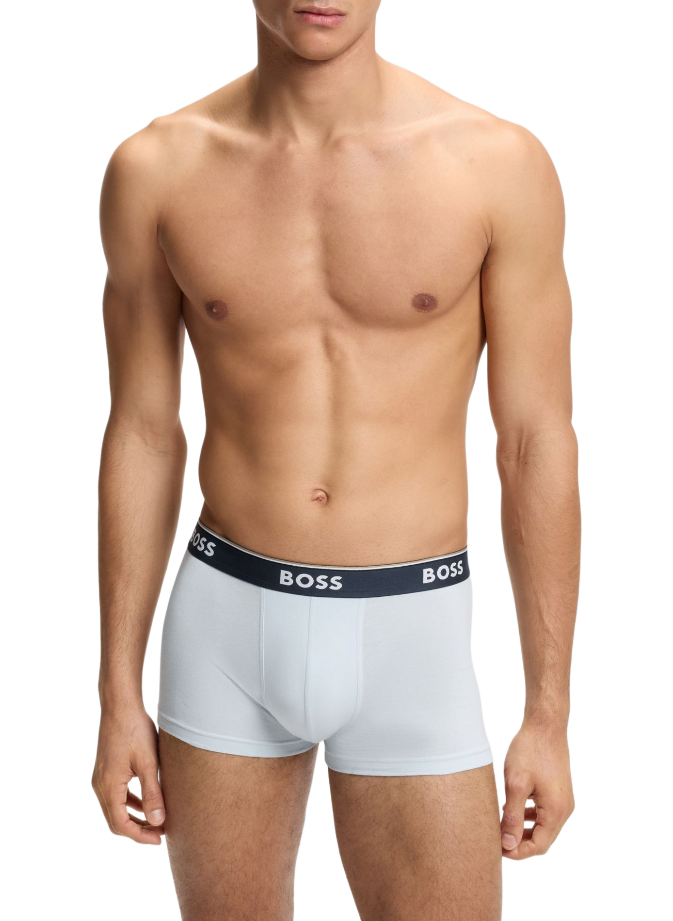 Set of 3 plain boxers in mixed cotton BOSS Multicolour