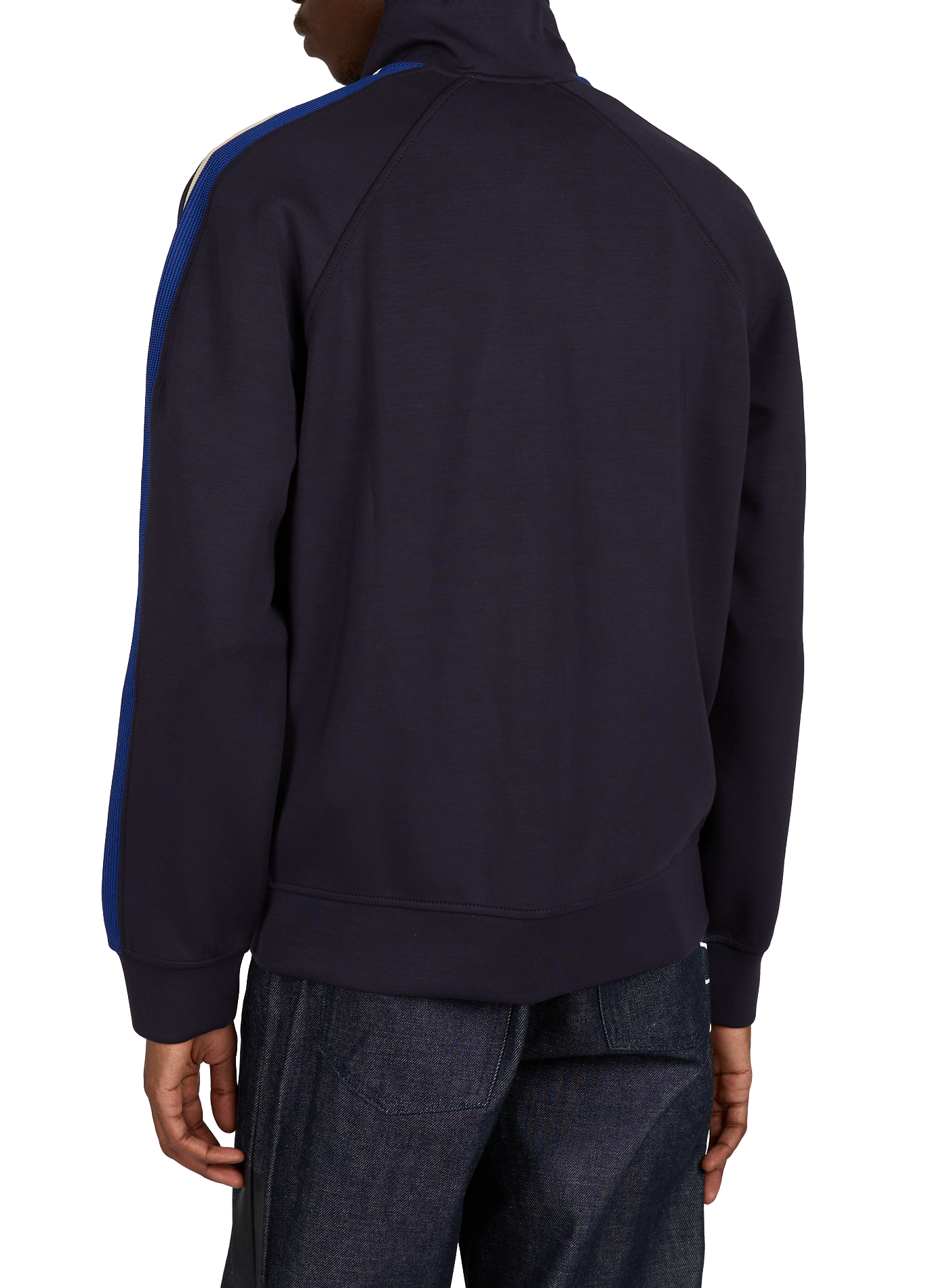 Lightweight jacket with high neck and logo ARMANI EXCHANGE Blue