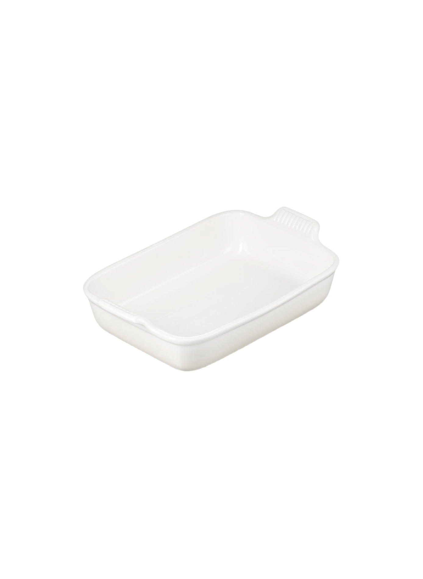 Rechteckige Erbsenplatte aus Keramik LE CREUSET Beige