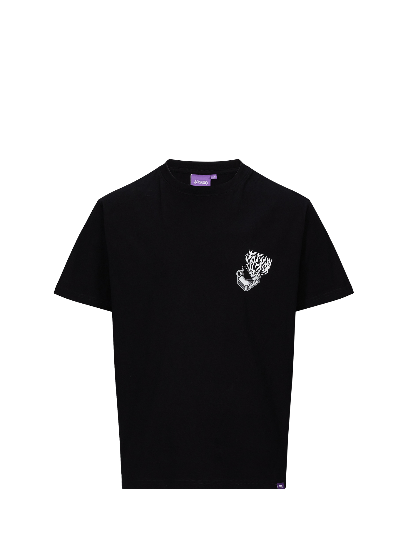 T-shirt en coton JACKER. Noir