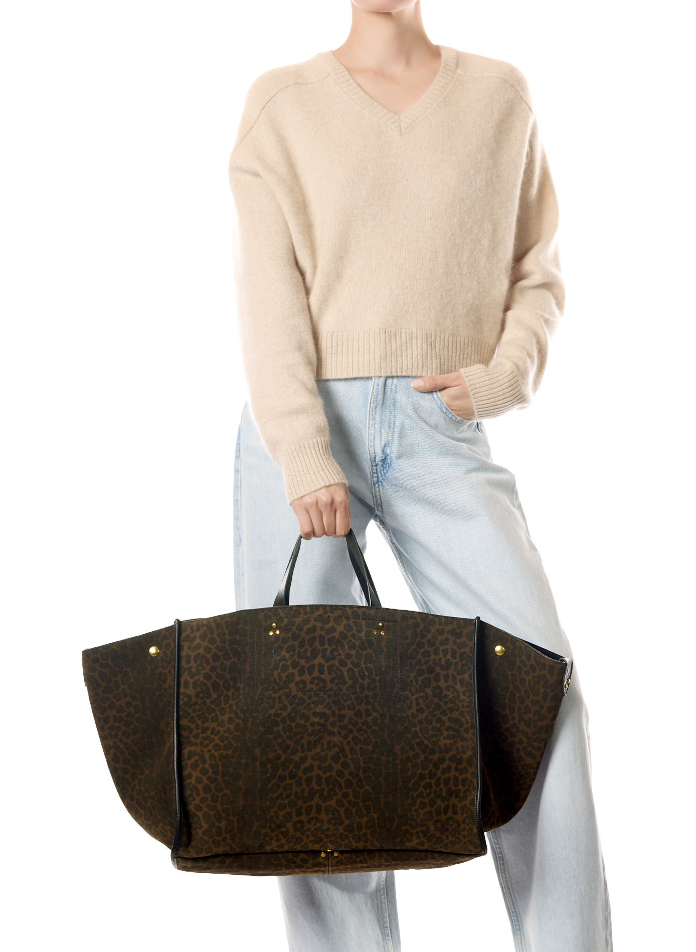 Ledertasche Leon Einkaufstasche JÉRÔME DREYFUSS Khaki