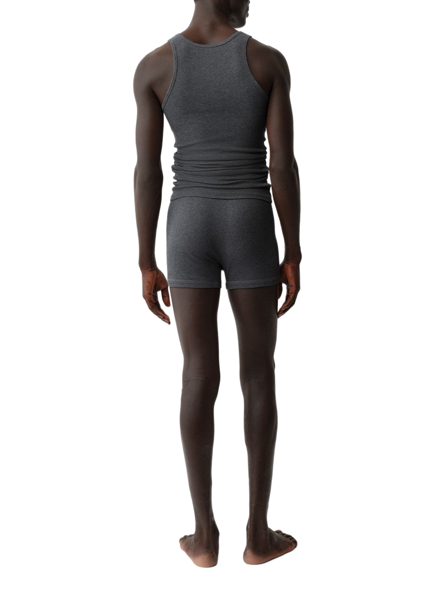 Ribbed cotton blend Tank top CALVIN KLEIN COLLECTION Grey