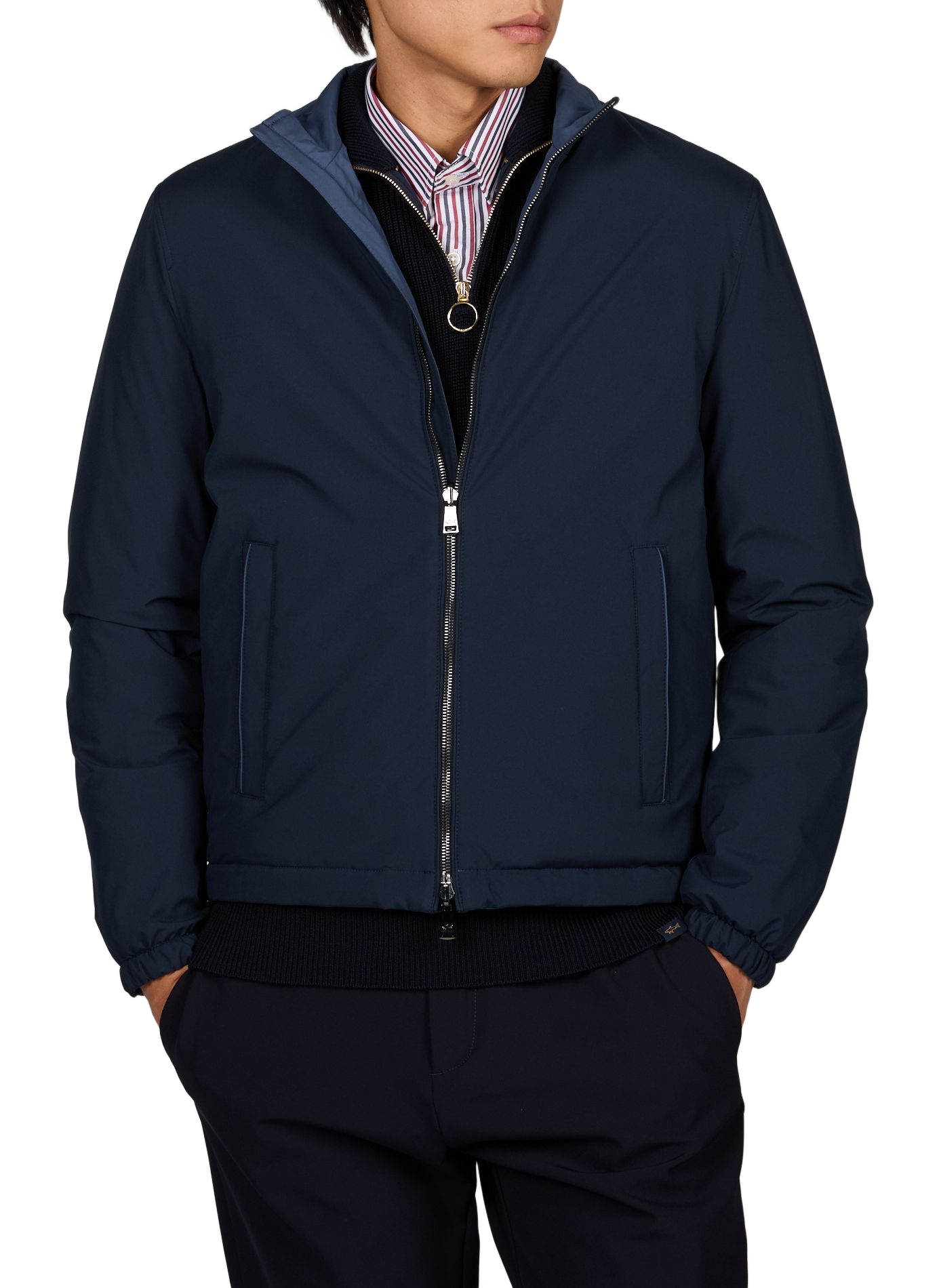 Veste zippée droite col montant PAUL & SHARK Bleu