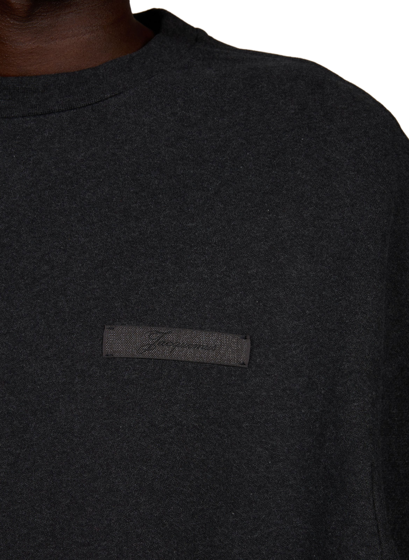 Le Sweatshirt Ruban en coton mélangé JACQUEMUS Gris