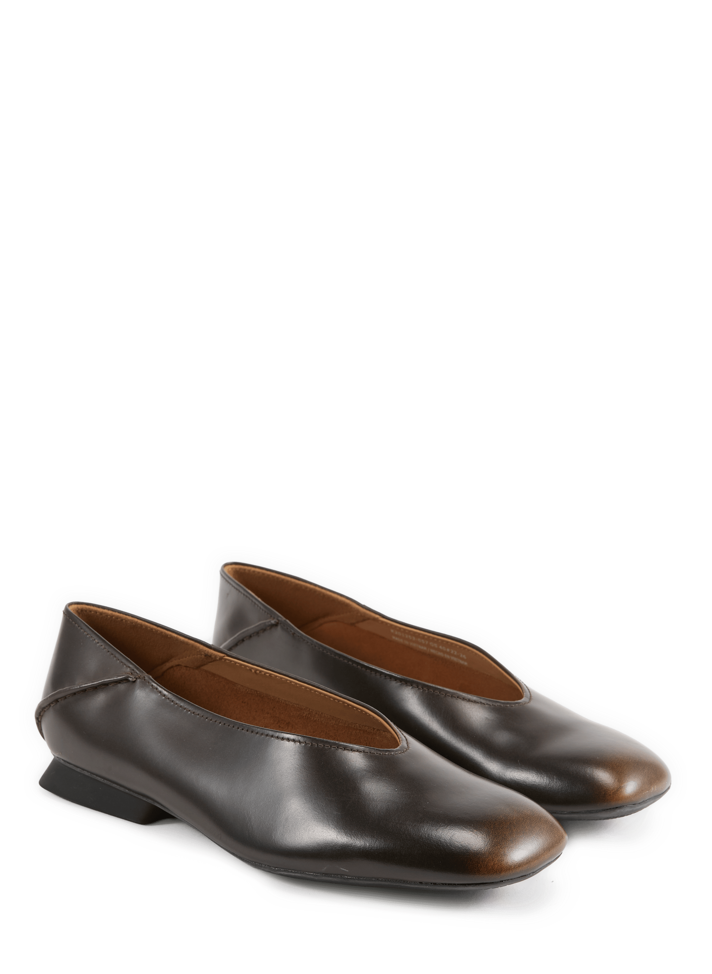 Suede leather ballet flats | Brown CAMPER Women