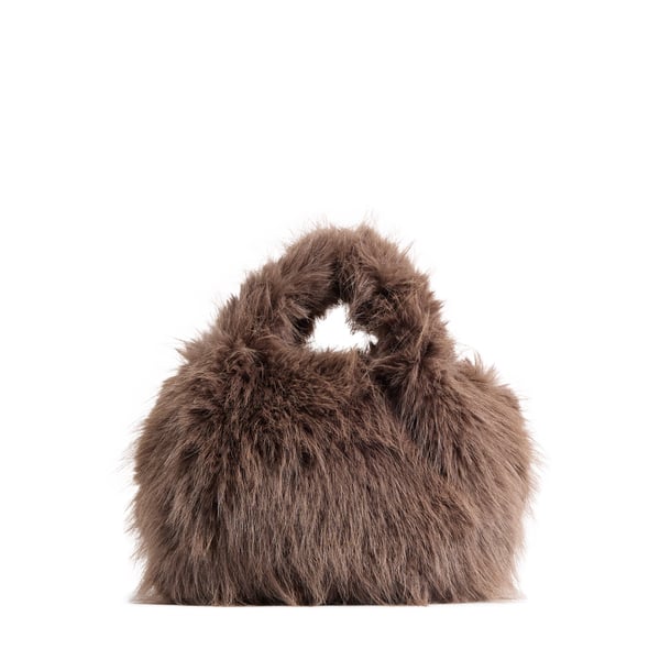 Sac à main effet fourrure Sac à main effet fourrure