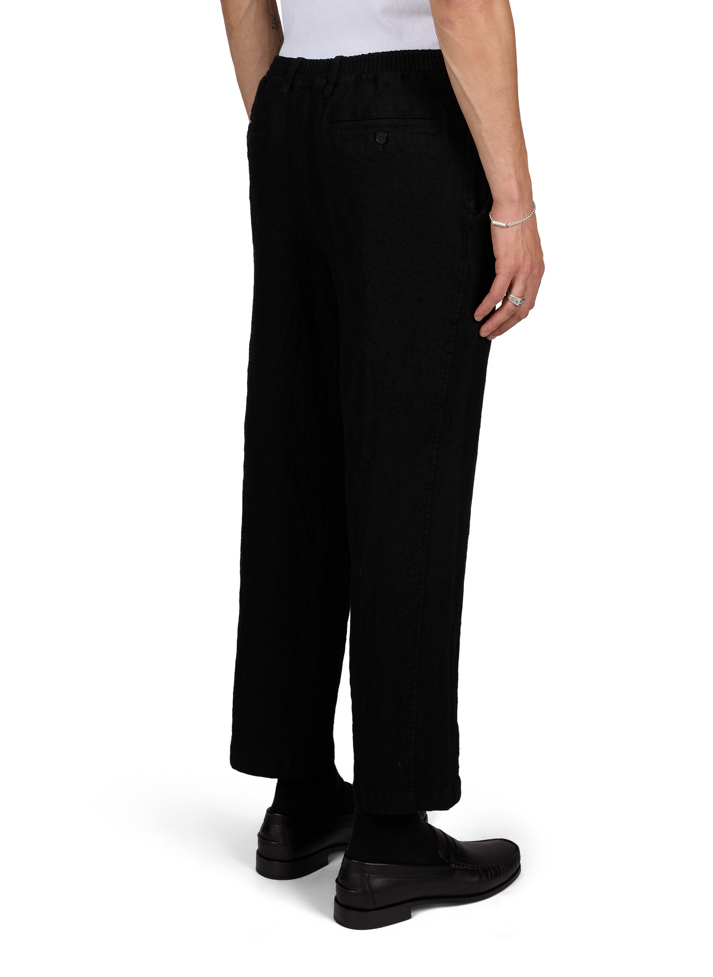 Straight wool trousers COMME DES GARCONS HOMME Black