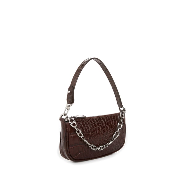 Sac baguette Rachel en cuir embossé