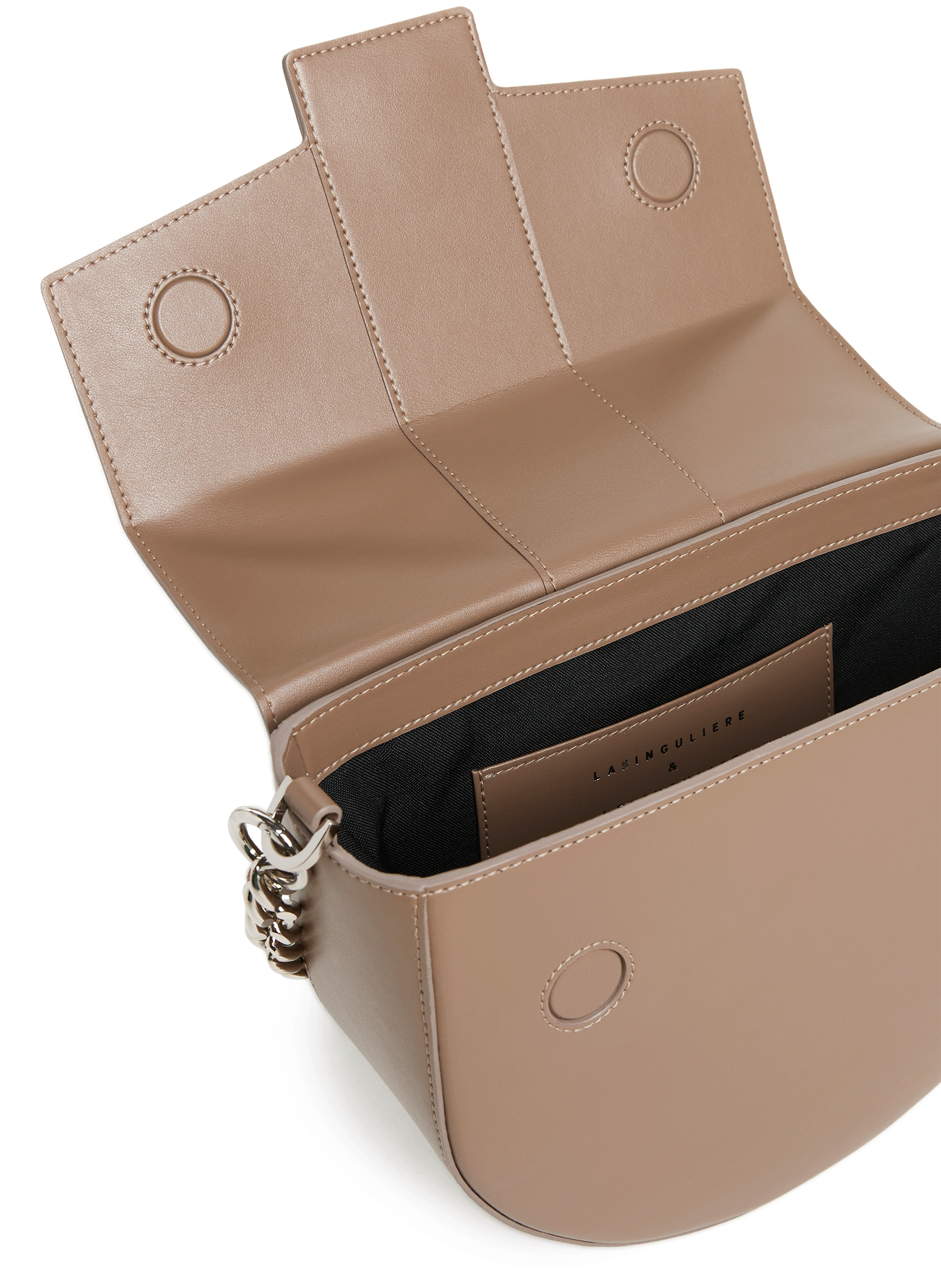 Sac à main en cuir LA SINGULIERE & LE SINGULIER Marron