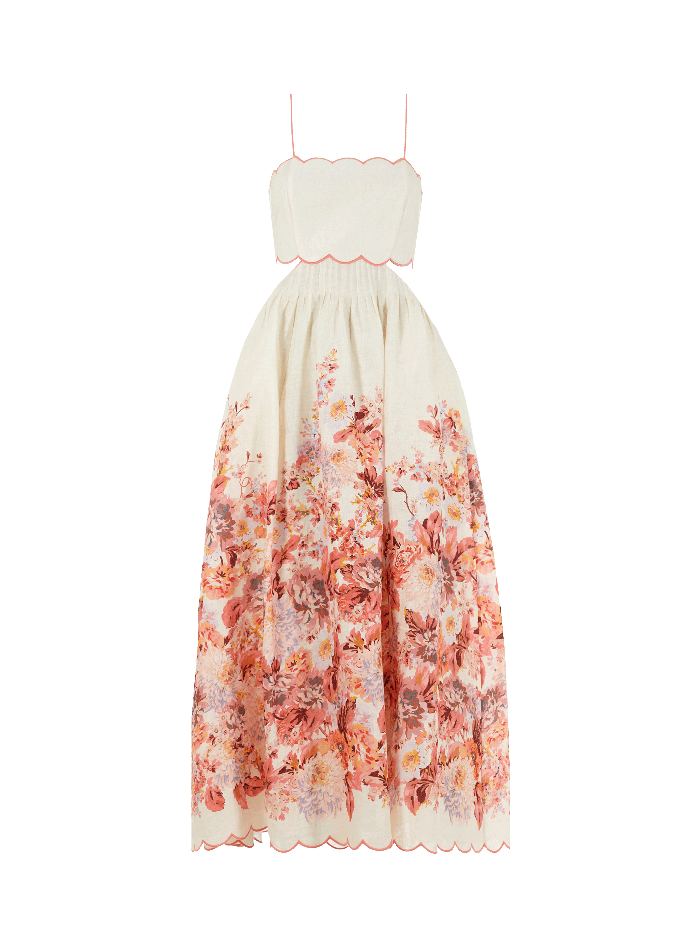 Robe midi Devi Scallop en Lin