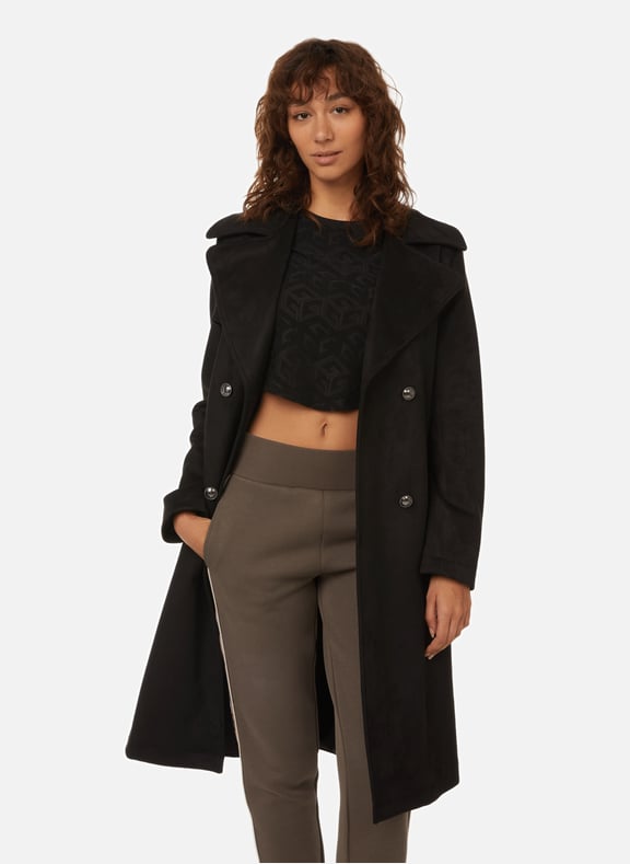 Trench guess femme noir sale