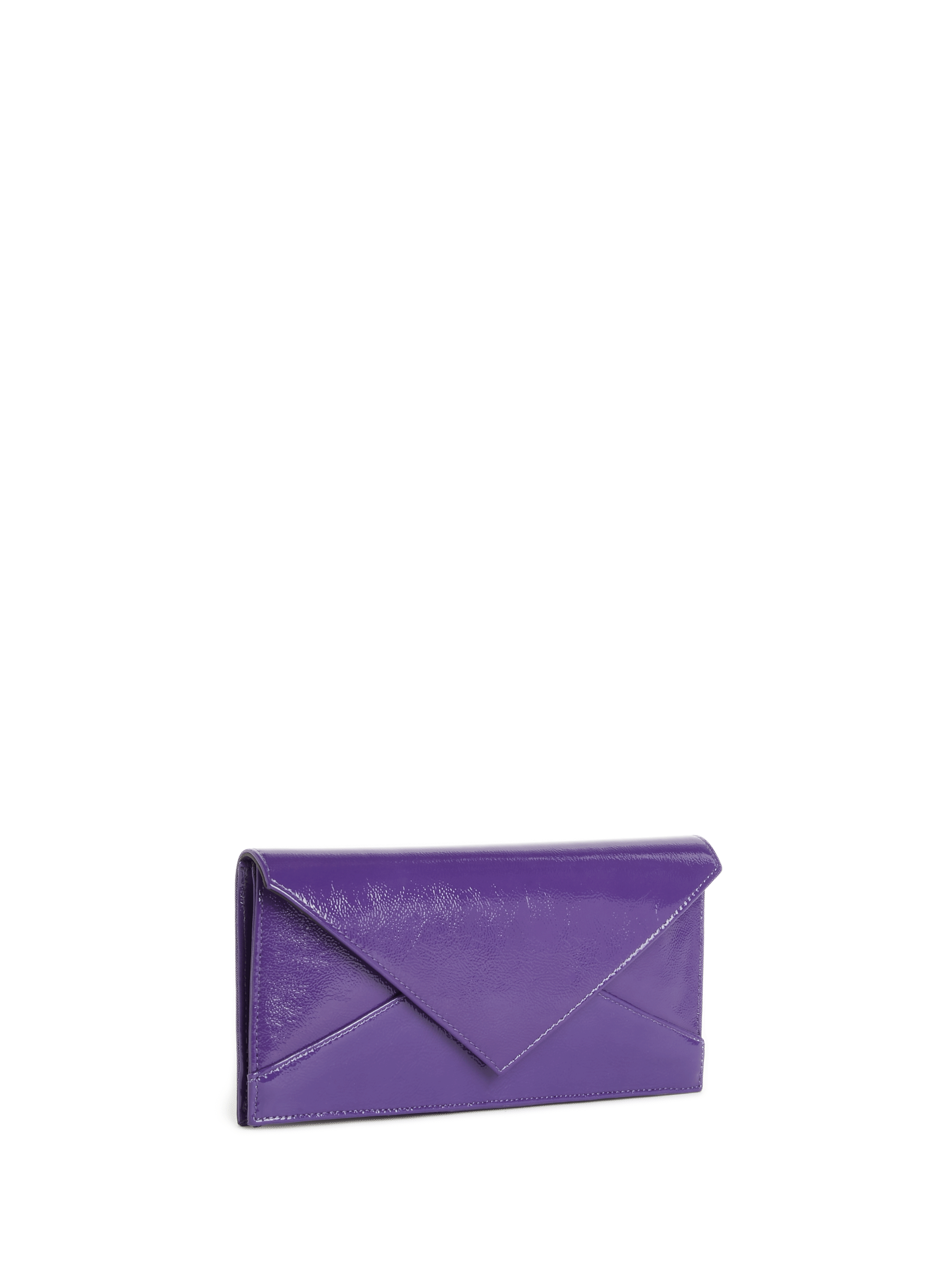 Pochette en cuir verni SAISON 1865 Violet