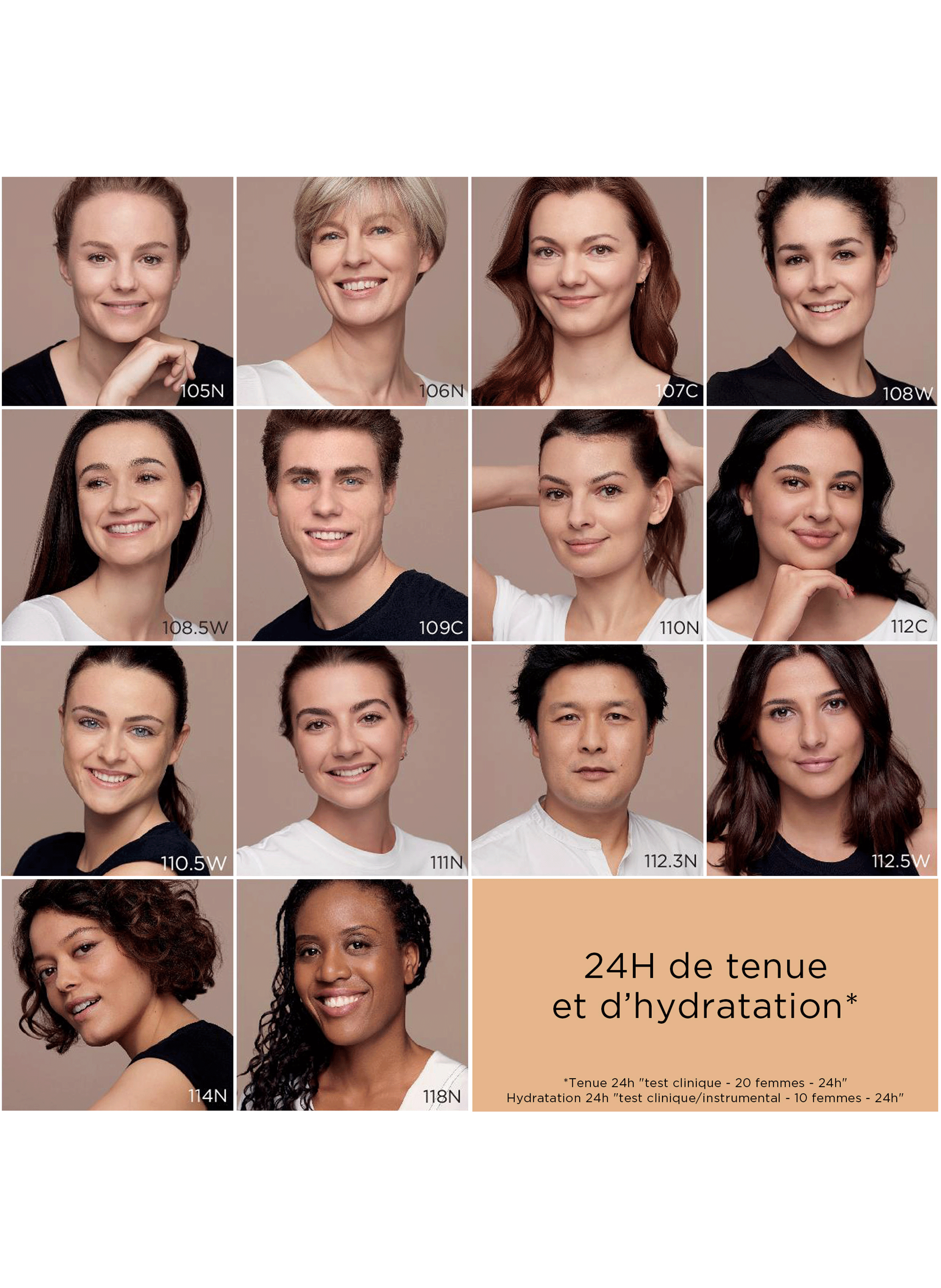 Everlasting - Fond de teintTeint Mat Haute Tenue & Hydratation CLARINS 110n honey