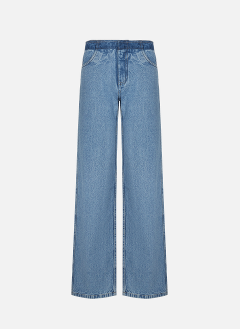 Deconstruct wide-leg jeans BlueCHRISTOPHER ESBER 