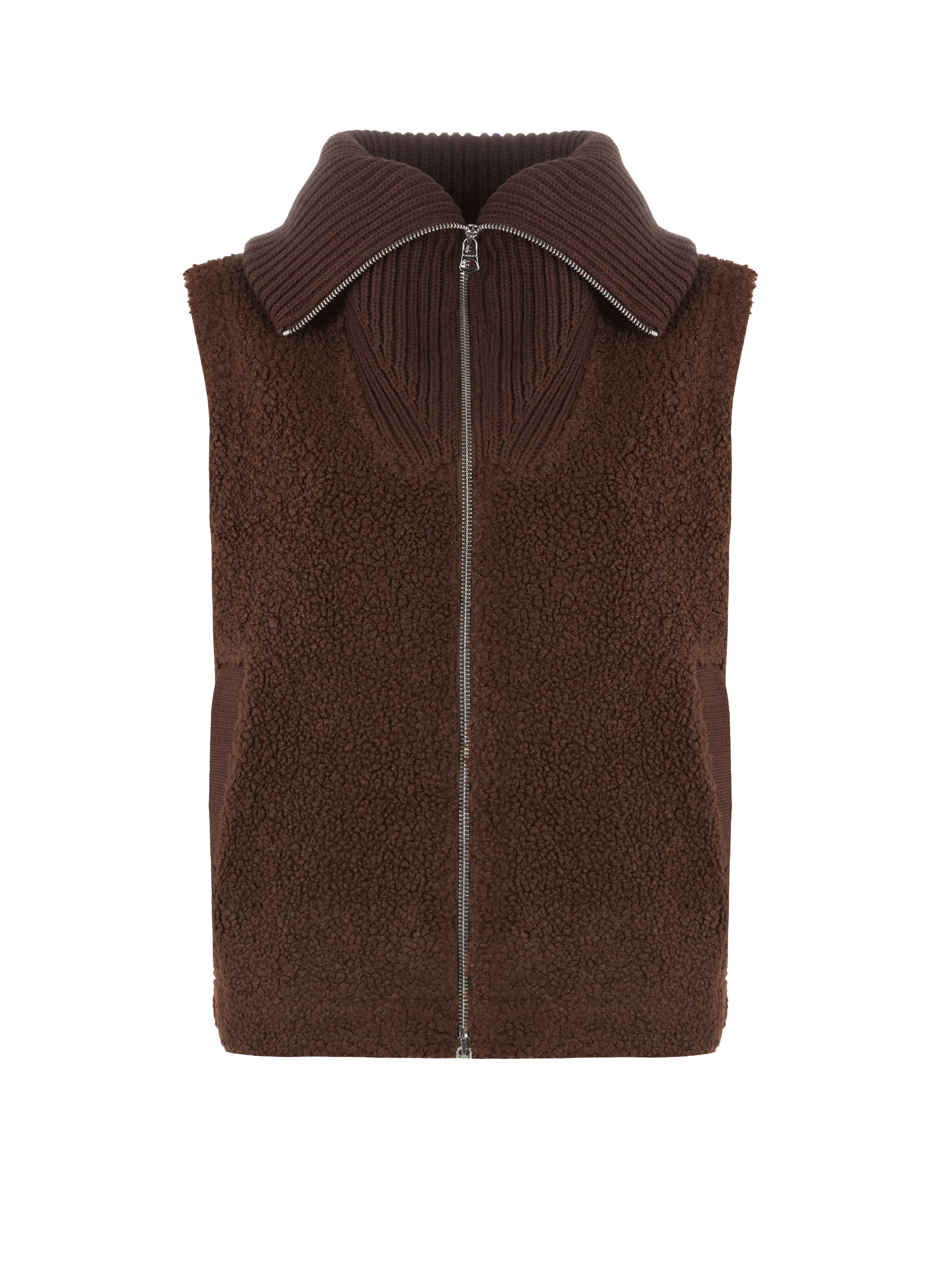 Veste sans manches texturée