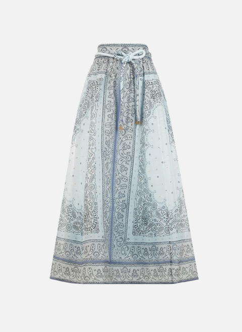 Long linen and silk skirt BlueZIMMERMANN 