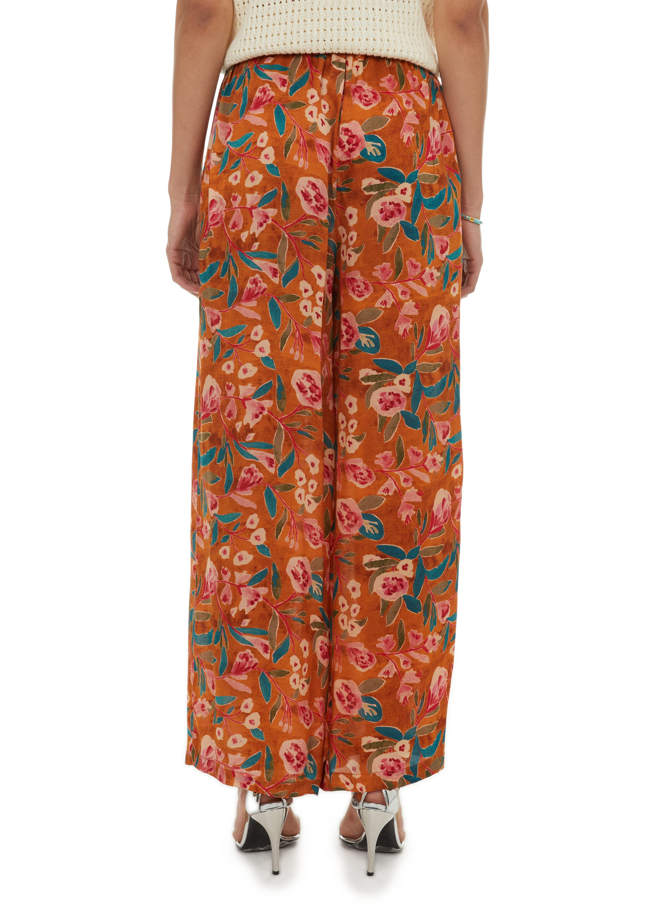 Pantalon fluide à imprimé fleurs LOUISE MISHA Multicolore