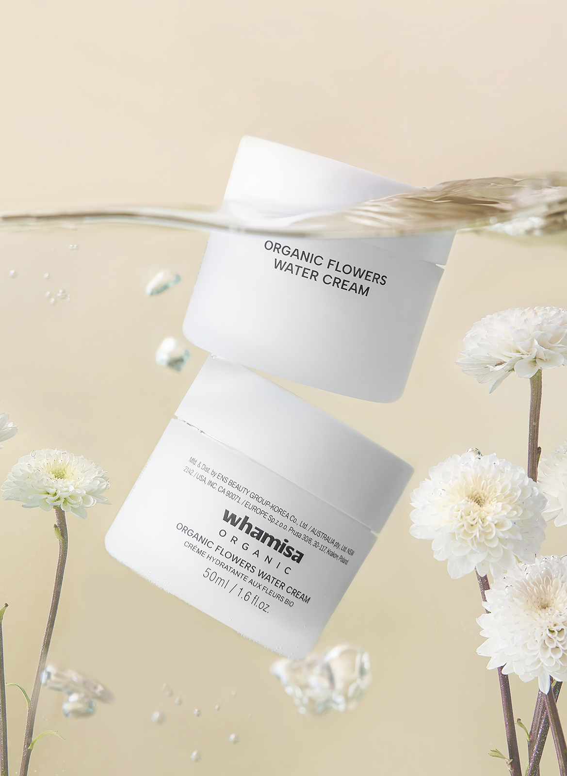 Organic Flowers Water Cream WHAMISA No color