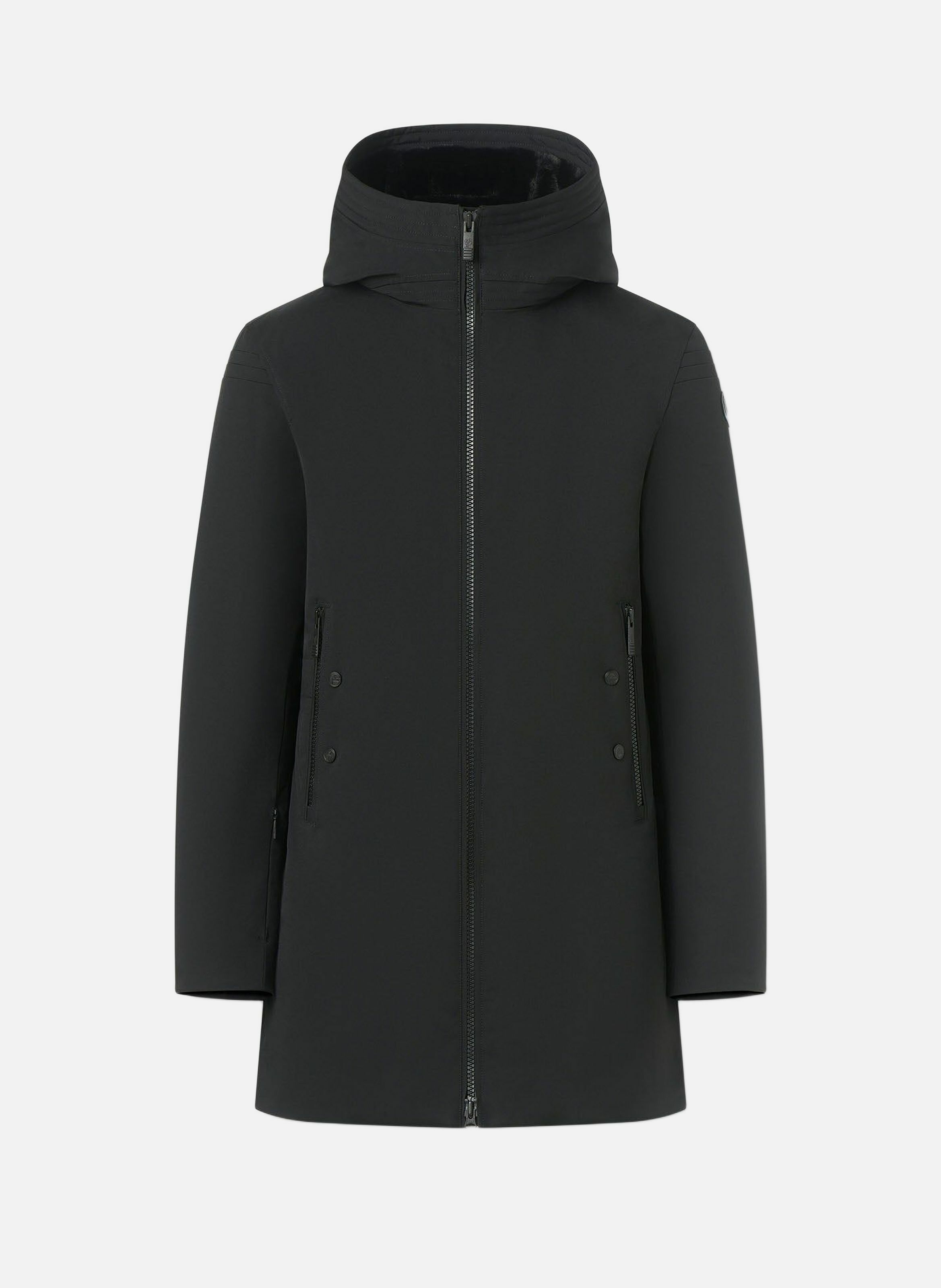 Manteau gezi col montant coupe regular FUSALP Noir