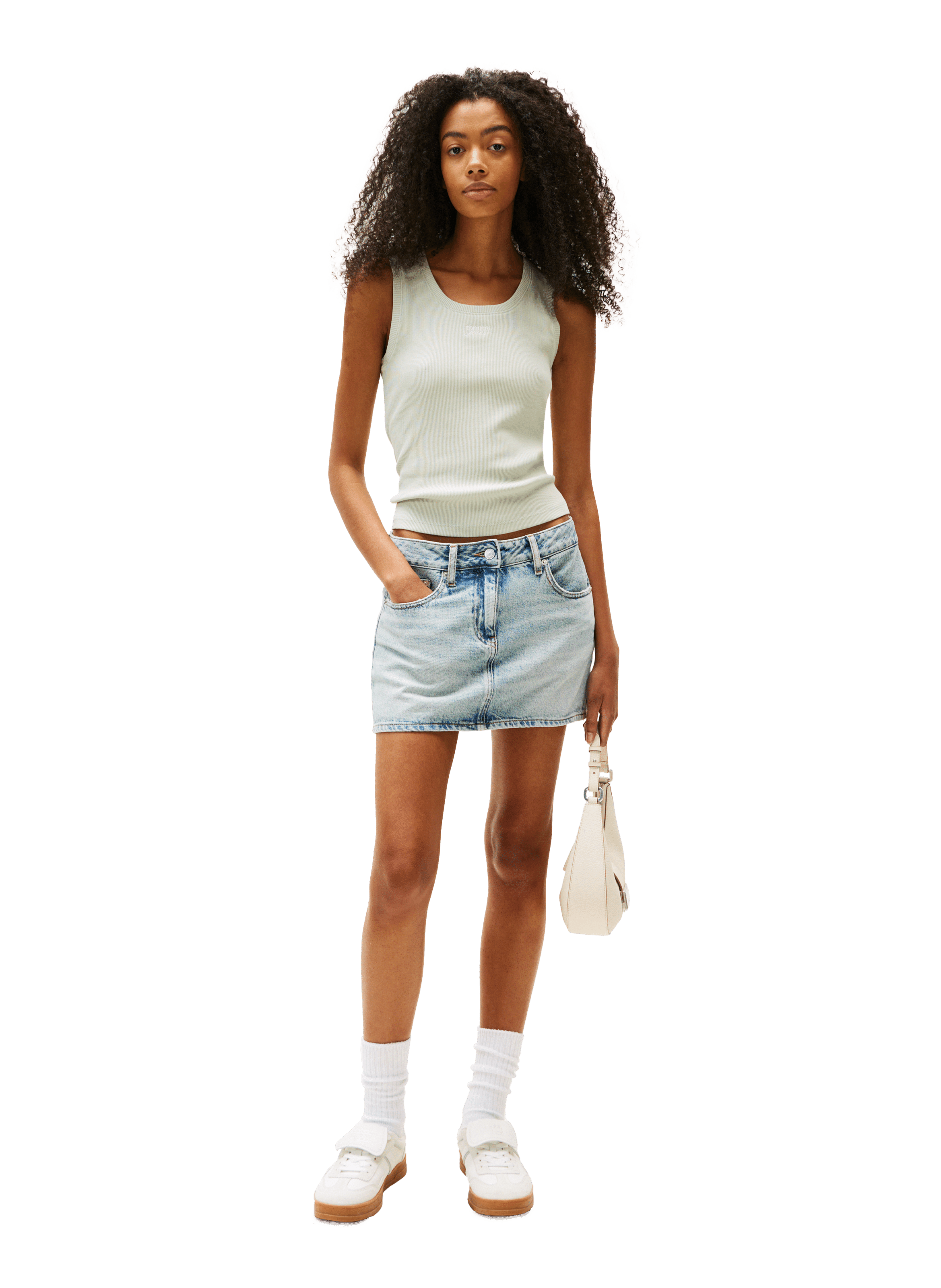 Débardeur ajusté à logo TOMMY HILFIGER Kaki