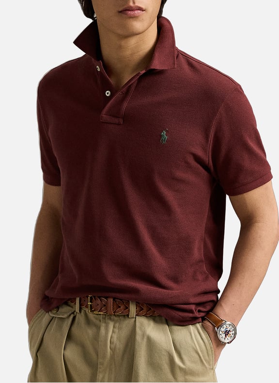 Organic cotton piqué polo shirt Red by POLO RALPH LAUREN POLO RALPH LAUREN Organic cotton piqué polo shirt Red