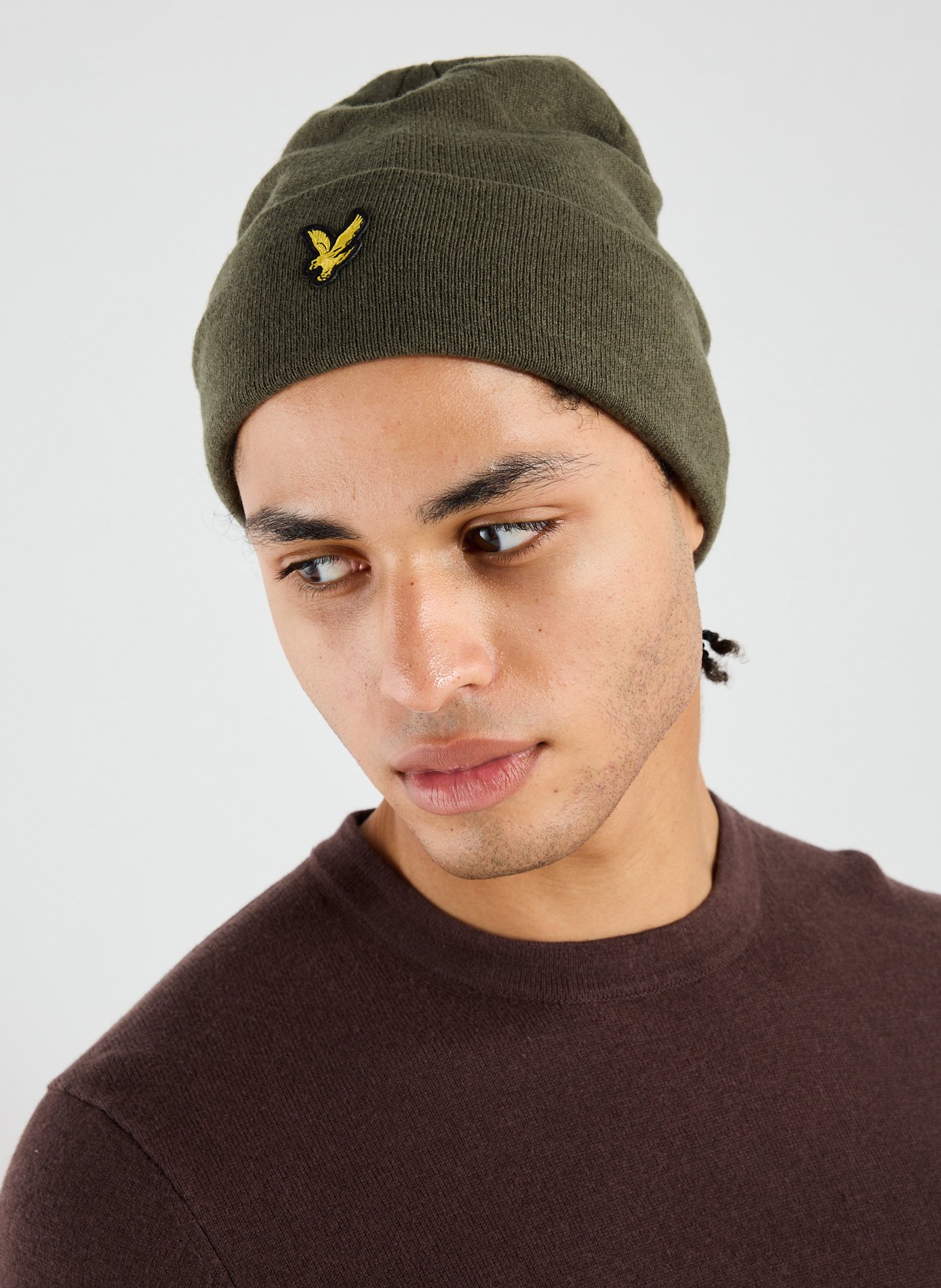  Cotton and wool beanie  LYLE & SCOTT Grey