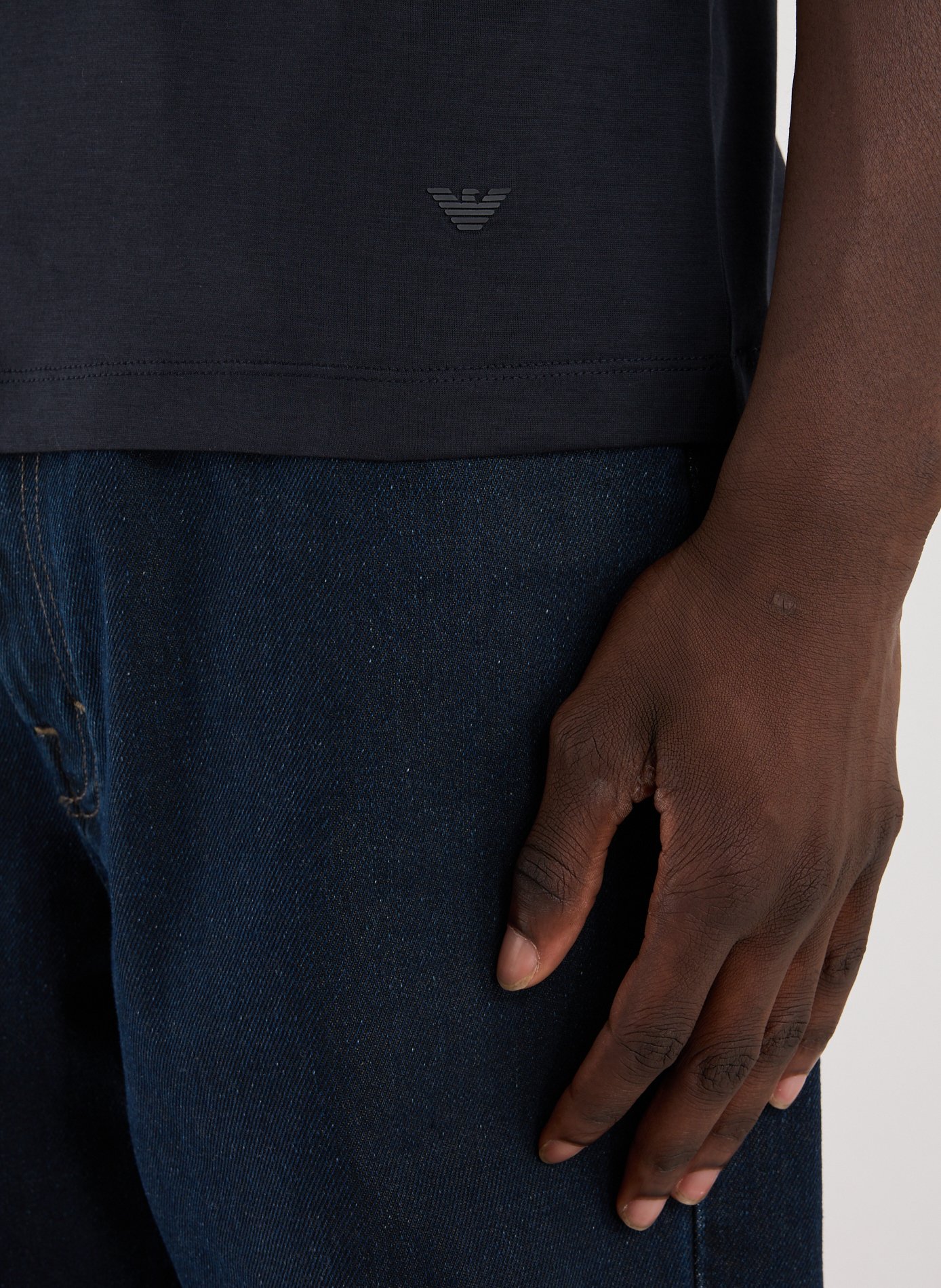 Plain T-shirt EMPORIO ARMANI Blue